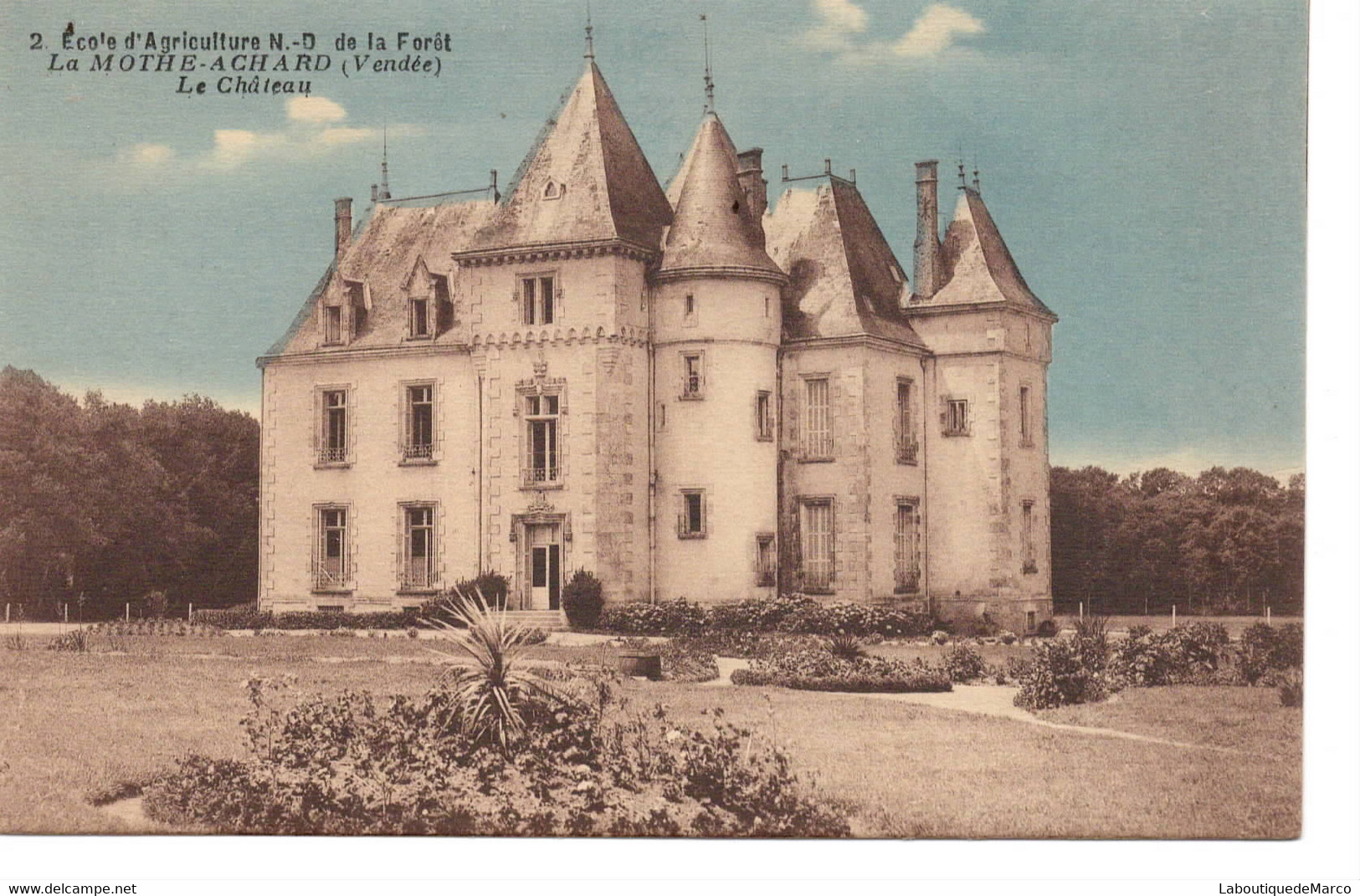 85 - La Mothe-Achard - Le Château - Dos Divisé - La Mothe Achard