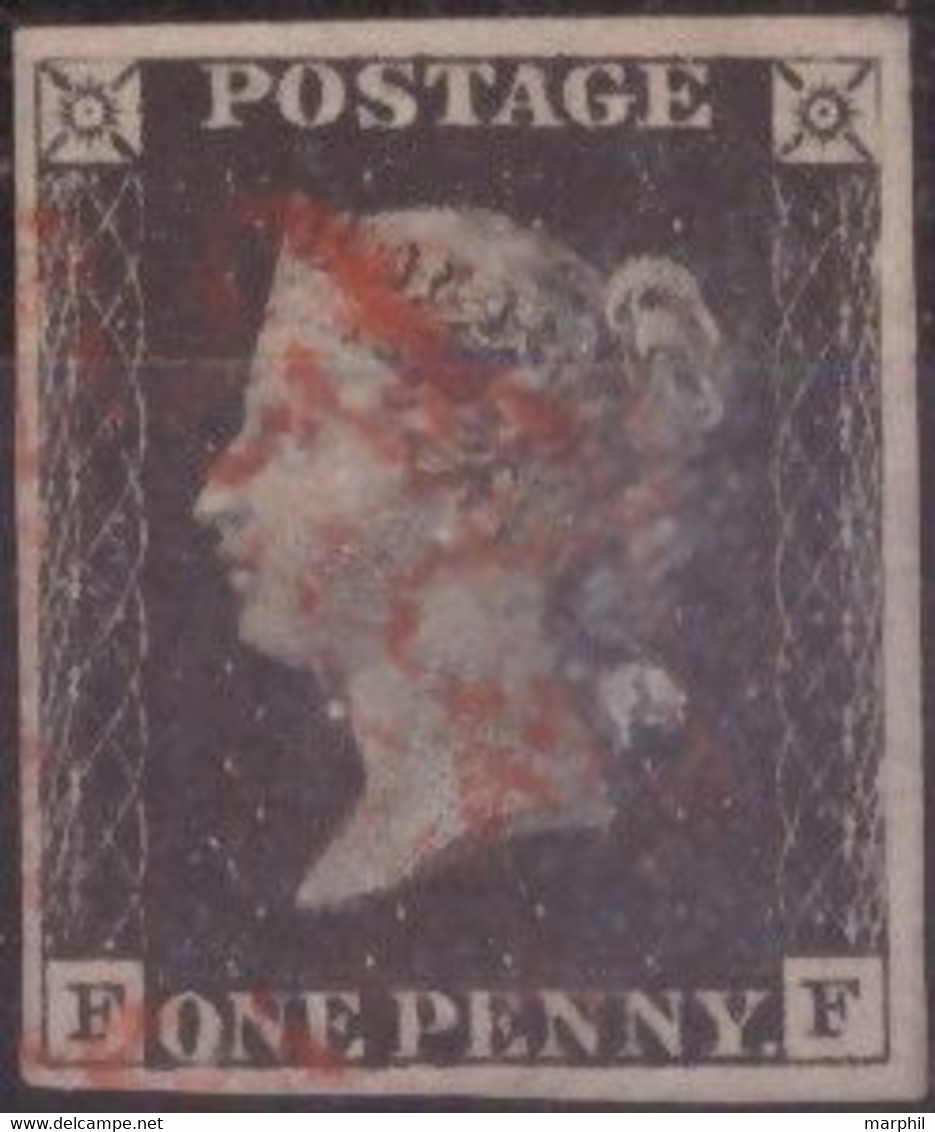 Great  Britain - Gran Bretagna 1840 Regina Vittoria 1p Nero Black Penny UnN°1 (o) - Oblitérés