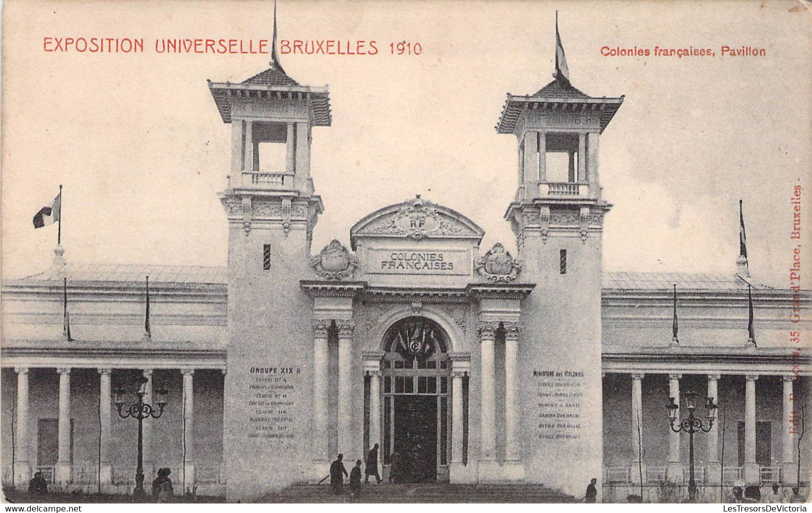 CPA Exposition Universelle Bruxelles 1910 - Colonies Francaises Pavillon - Universal Exhibitions