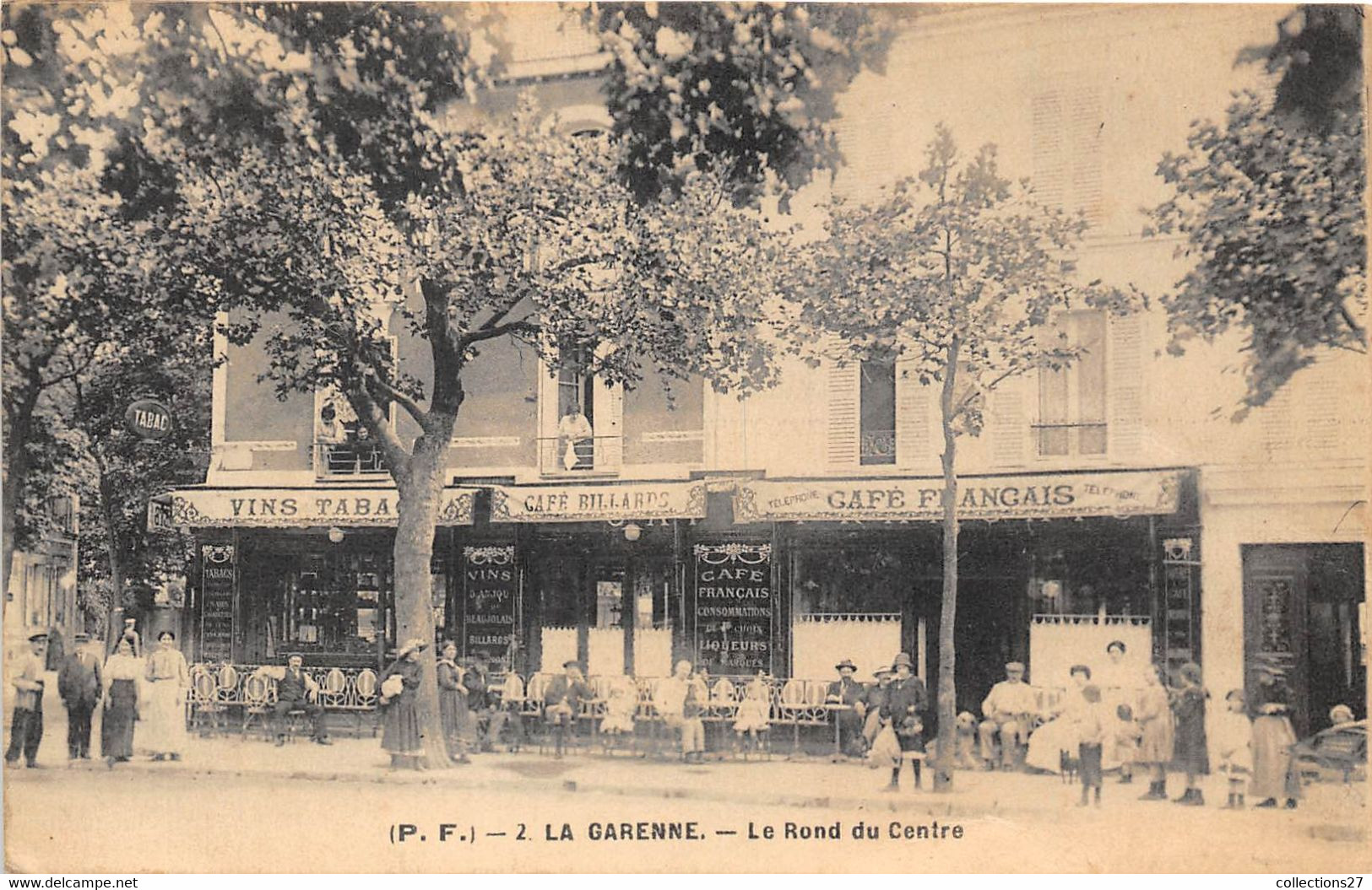 92-LA-GARENNE-LE ROND DU CENTRE - CAFE - La Garenne Colombes