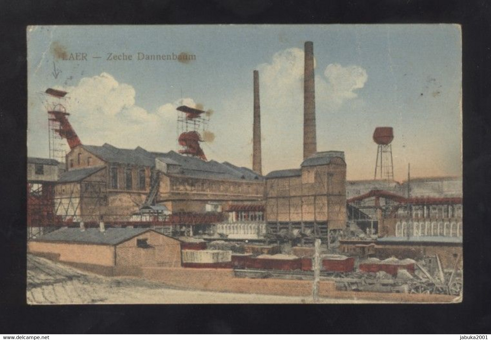 GERMANY LAER ZECHE DANNENBAUN FACTORY OLD POSTCARD - Steinfurt