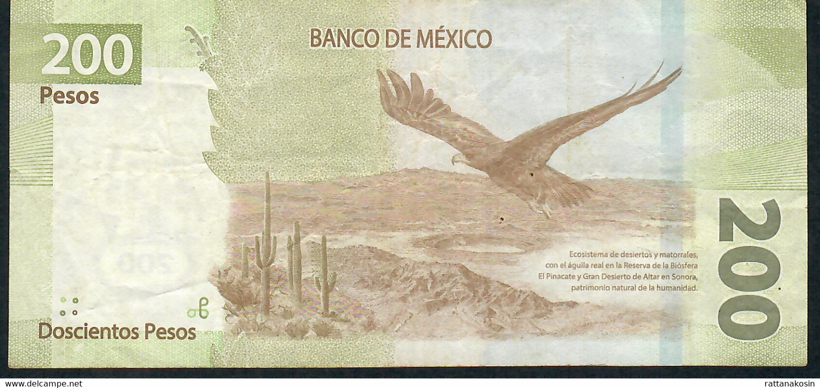 MEXICO NLP (B716c)  200 PESOS  10.6.2019    Serie CM   Signature 12   AVF  NO P.h. - Mexique