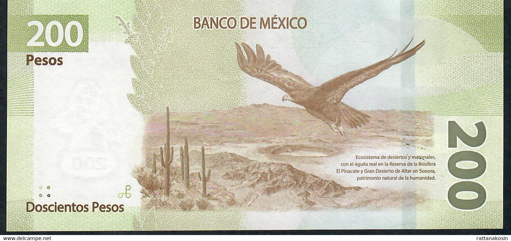 MEXICO NLP (B716c)  200 PESOS  10.6.2019    Serie BK   Signature 12   UNC. - Mexique