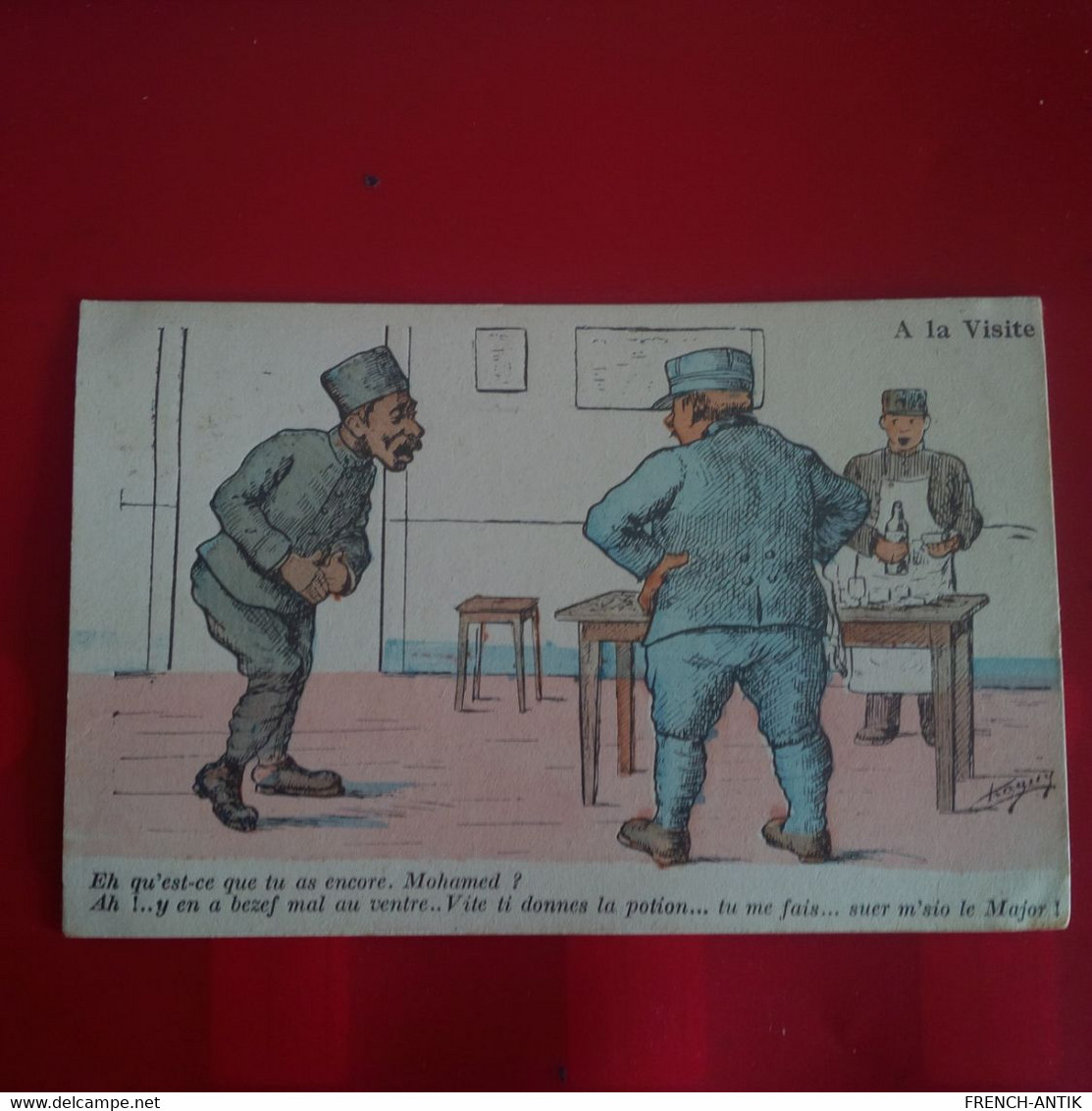 ILLUSTRATEUR CHAGNY ALGERIE A LA VISITE MEDICALE - Chagny