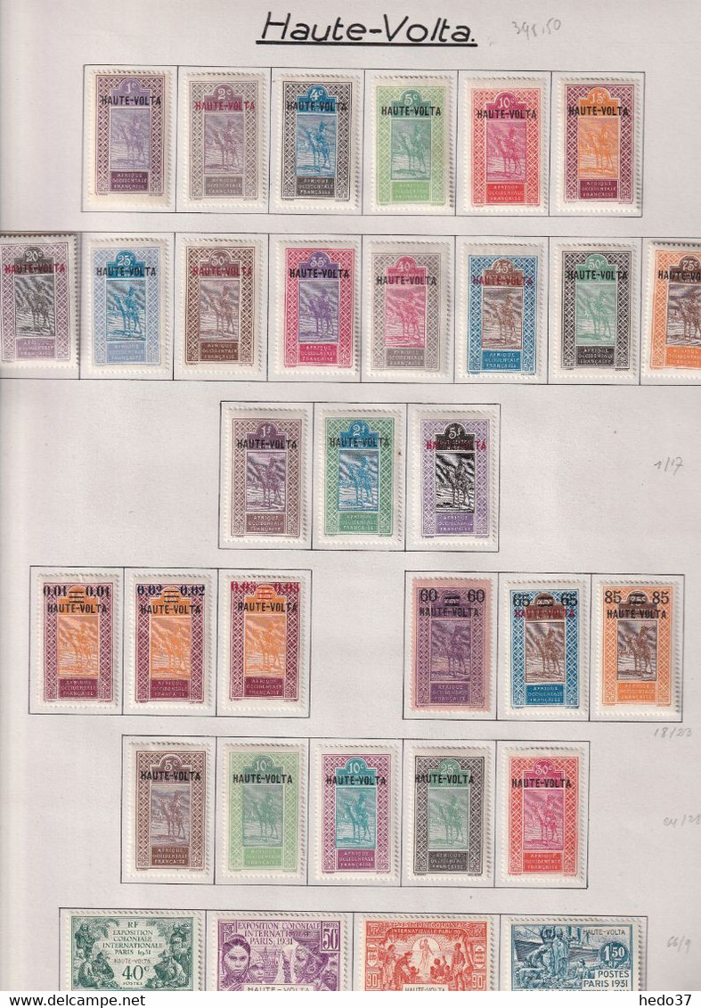 Haute Volta - Collection Vendue Page Par Page - Neuf * Avec Charnière - TB - Unused Stamps