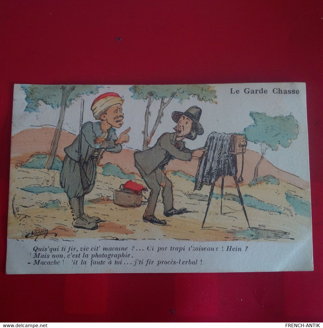 ILLUSTRATEUR CHAGNY ALGERIE PHOTOGRAPHE LE GARDE CHASSE - Chagny