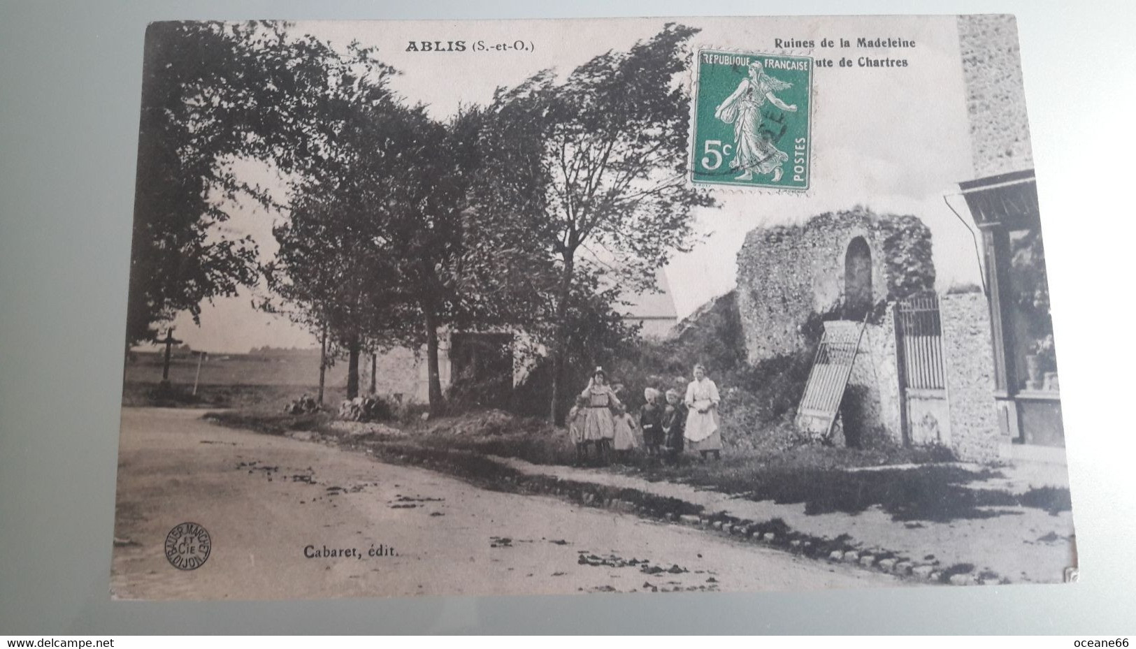 78 Ablis Ruines De La Madeleine Route De Chartres - Ablis