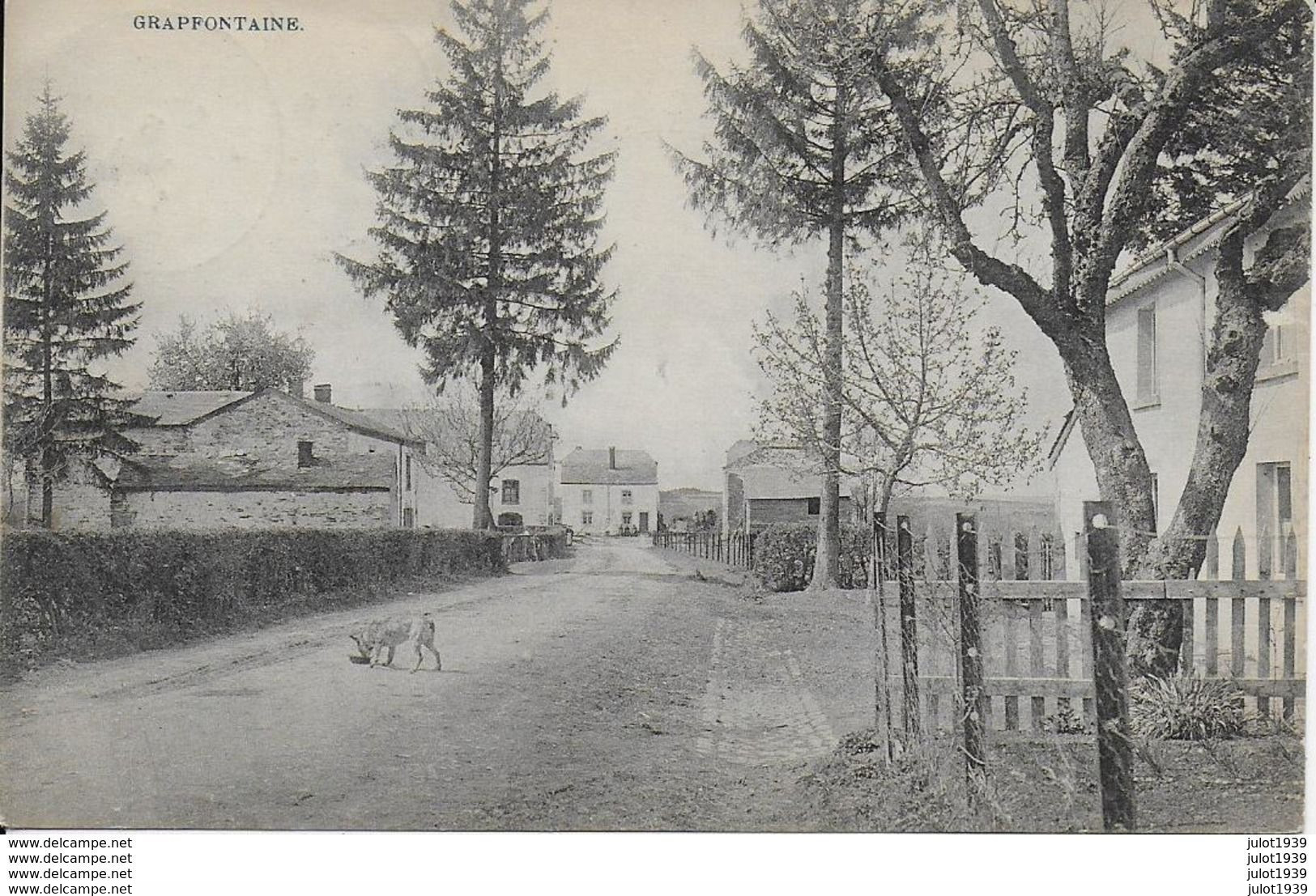 GRAPFONTAINE ..-- RARE . Le Village . 1921 Vers HUY ( Mr CHRISTOPHE ) . Voir Verso . - Neufchâteau