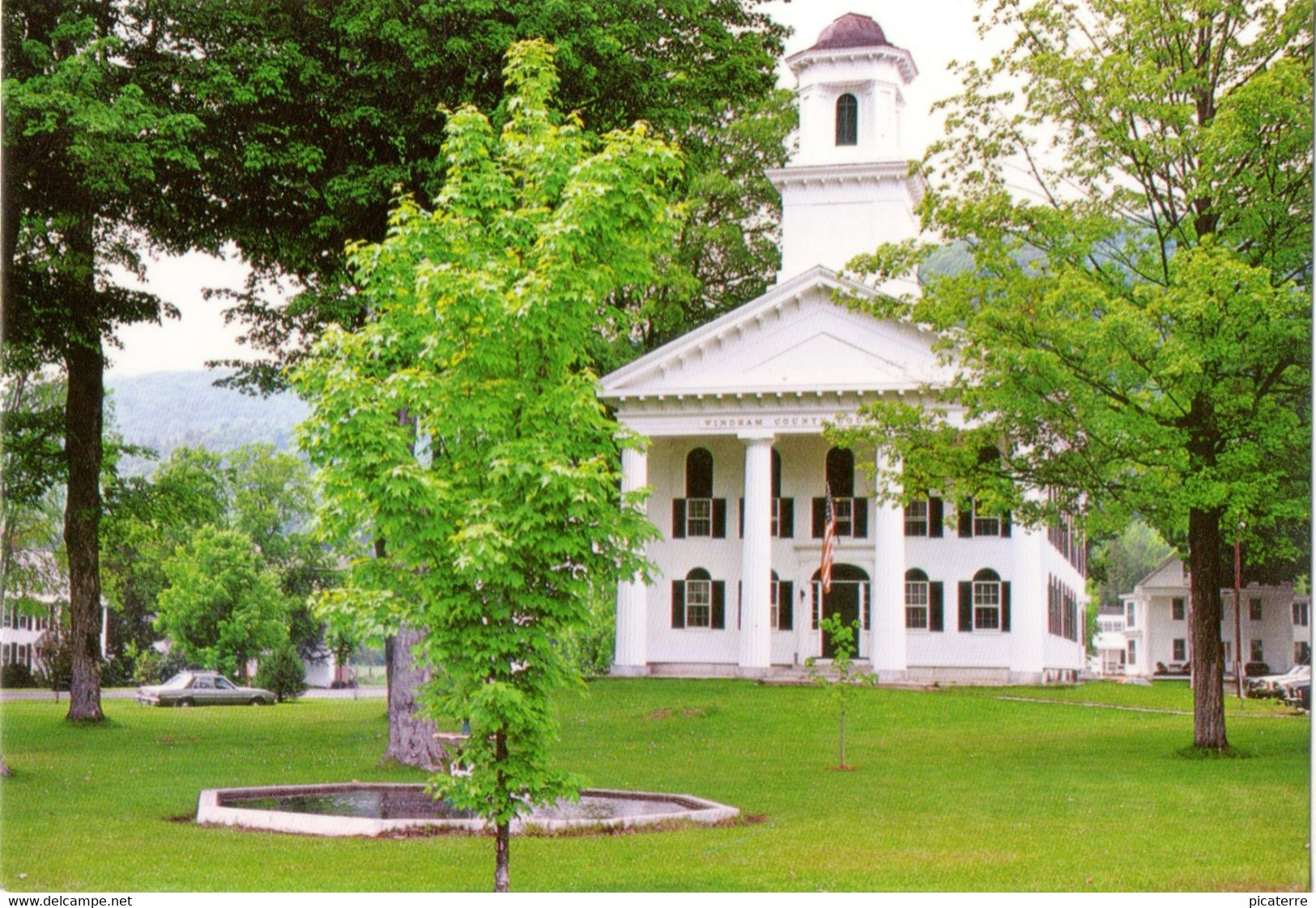 Windham County Courthouse, Newfane, Vermont ,US -built In 1825 - V181 -photo By Aldis Mayer - American Roadside