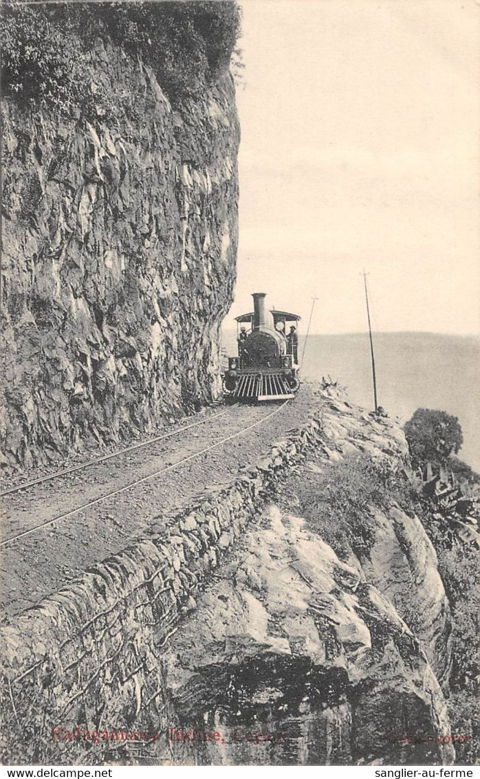 CPA ASIE CEYLON KADUGANNAWA INCLINE TRAIN CEYLON  (cpa Rare - Sri Lanka (Ceylon)