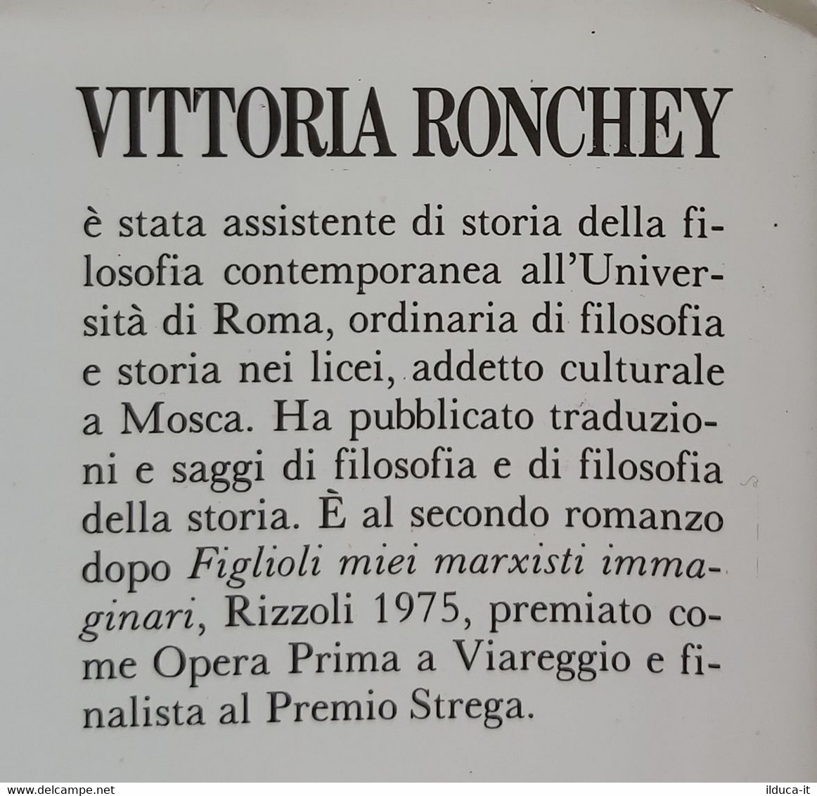 I106348 Vittoria Ronchey - 1944 - Rizzoli 1992 - History