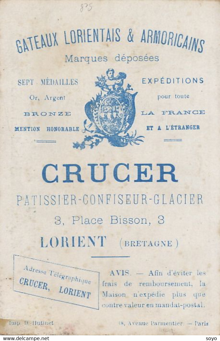 Chromo Pub  Gateau Lorient Crucer Roi Ecarté  Romain Bouclier - Playing Cards