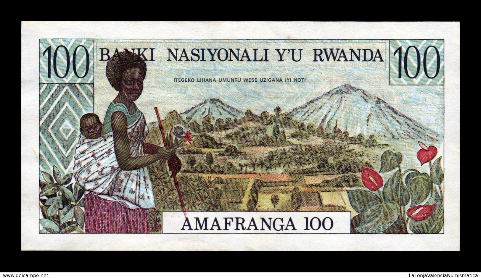 Ruanda Rwanda 100 Francs 1978 Pick 12 SC- AUNC - Rwanda