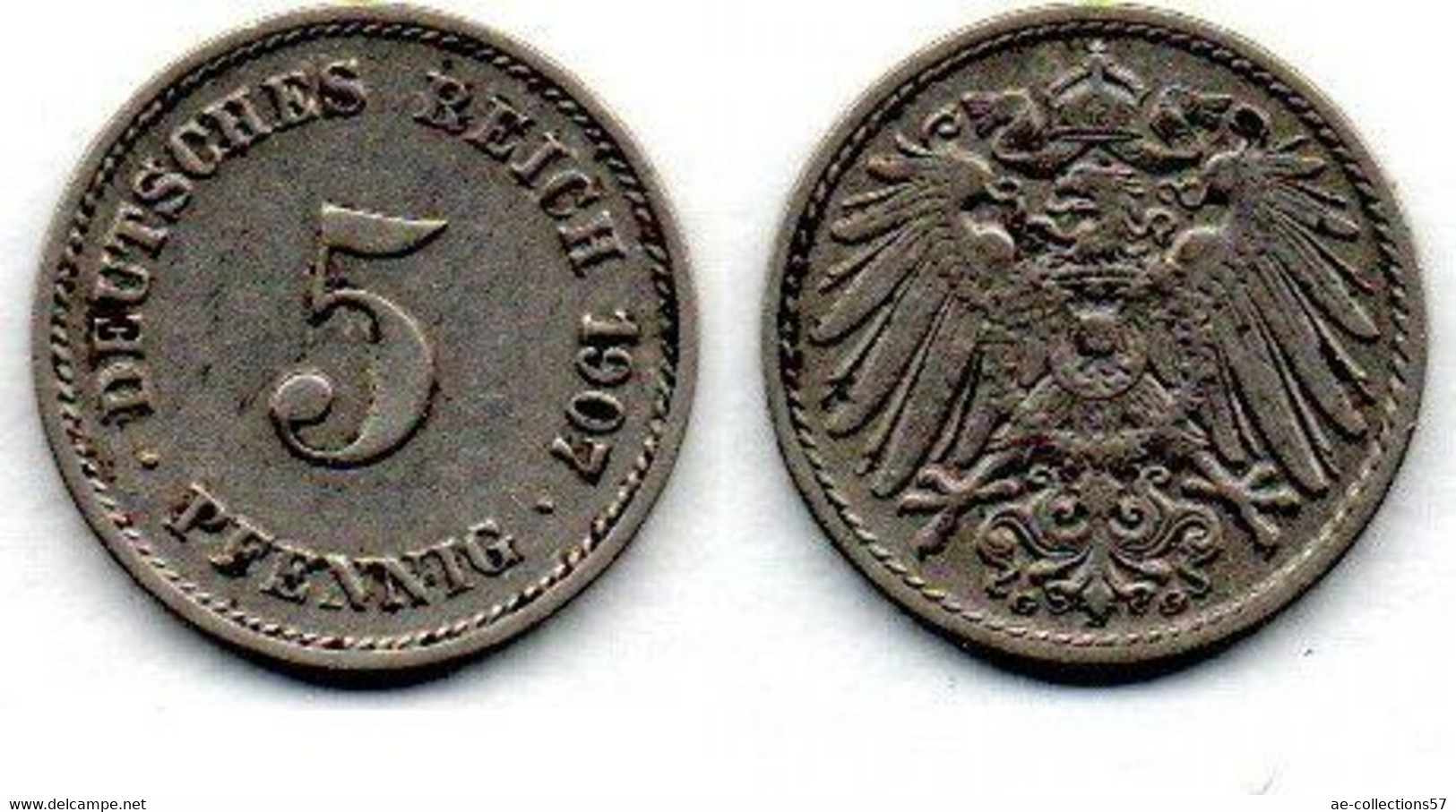 Allemagne - 5 Pfennig 1907 G TTB - 5 Pfennig