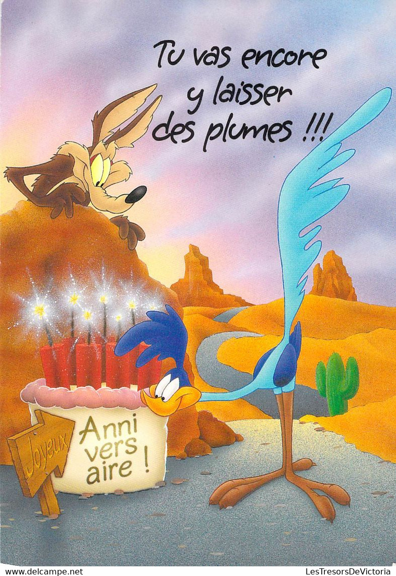 Lot De 4 Cartes Postales Dessins Animés - Calimero - Woody Woodpeccker - Looney Tunes - Stripverhalen