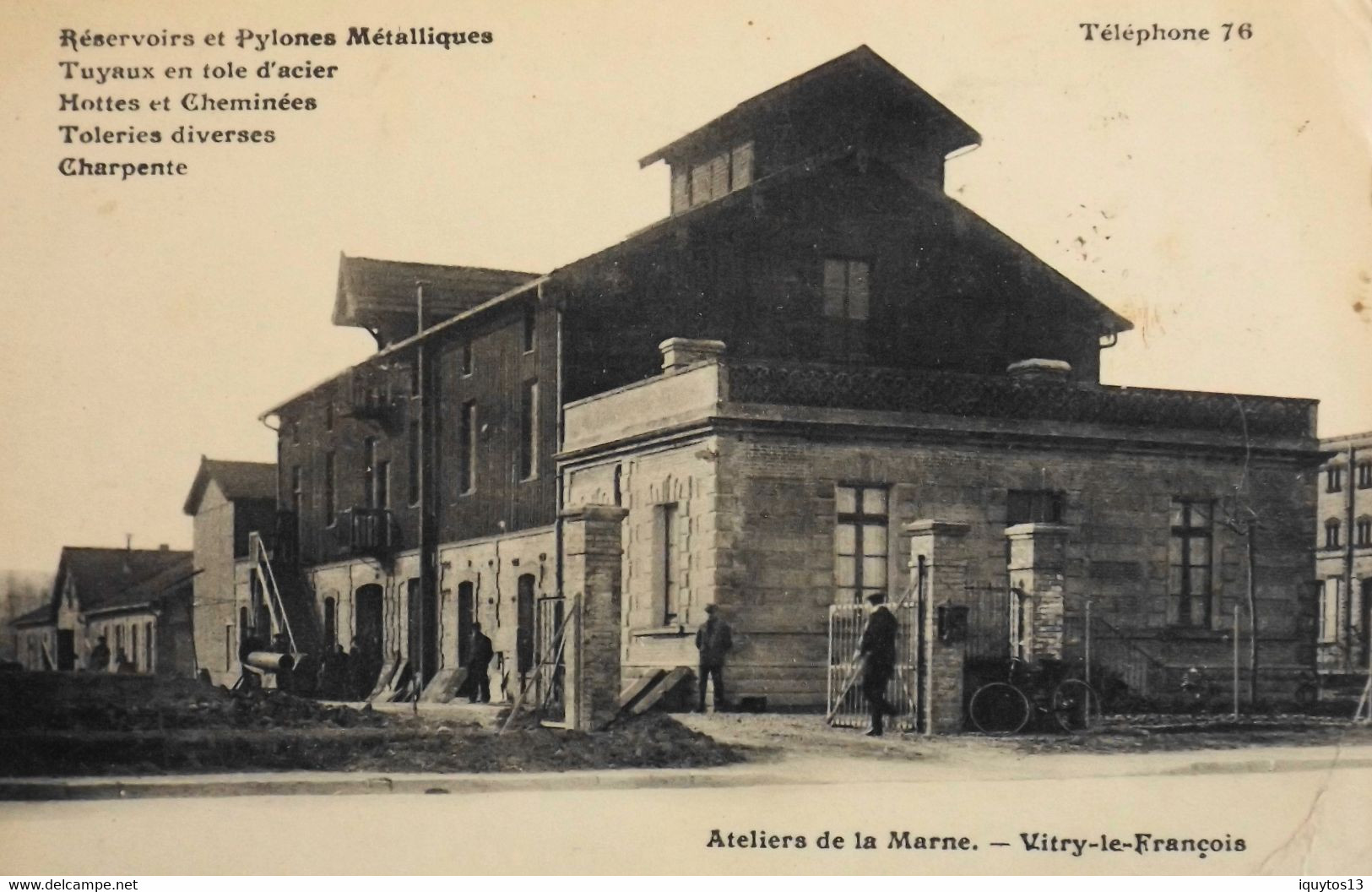 CPA. [51] Marne > Vitry-le-François > Ateliers De La Marne - Animé - CPA Peu Commune - Tampon Daté 1916 - BE - Vitry-le-François