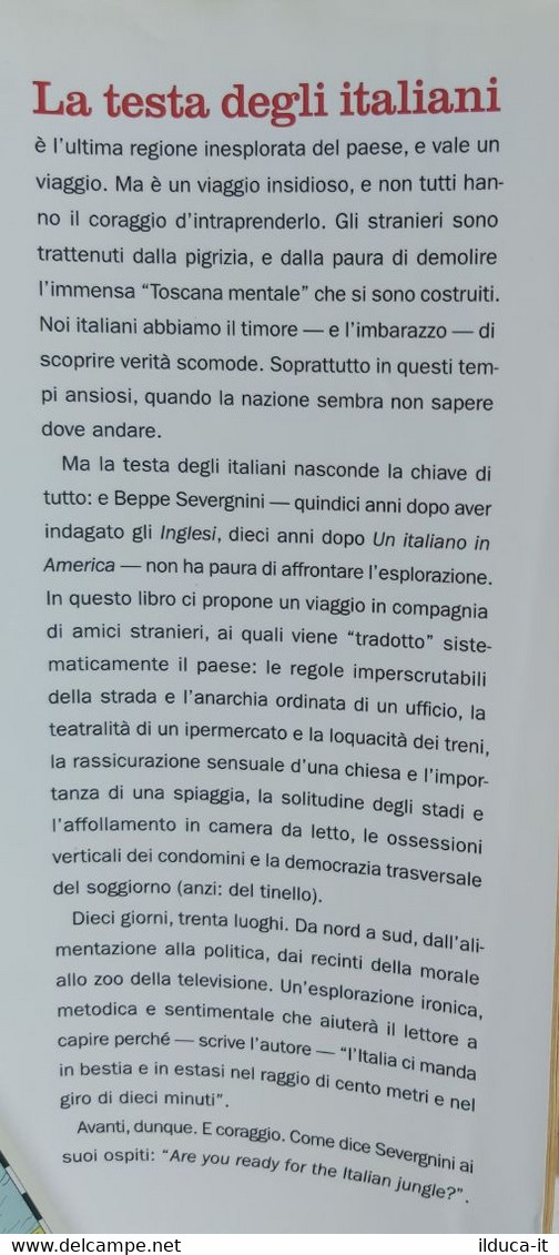 I106358 Beppe Severgnini - La Testa Degli Italiani - Rizzoli 2005 - Société, Politique, économie