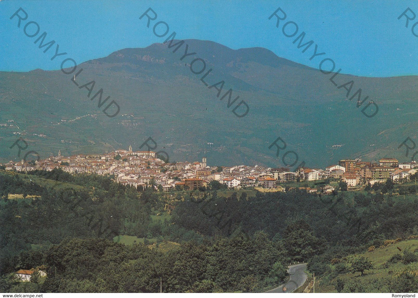 CARTOLINA  AGNONE M.850,ISERNIA,MOLISE,PANORAMA CON VISTA DEL MONTE CAPRARO,BELLA ITALIA,MEMORIA,NON VIAGGIATA - Isernia