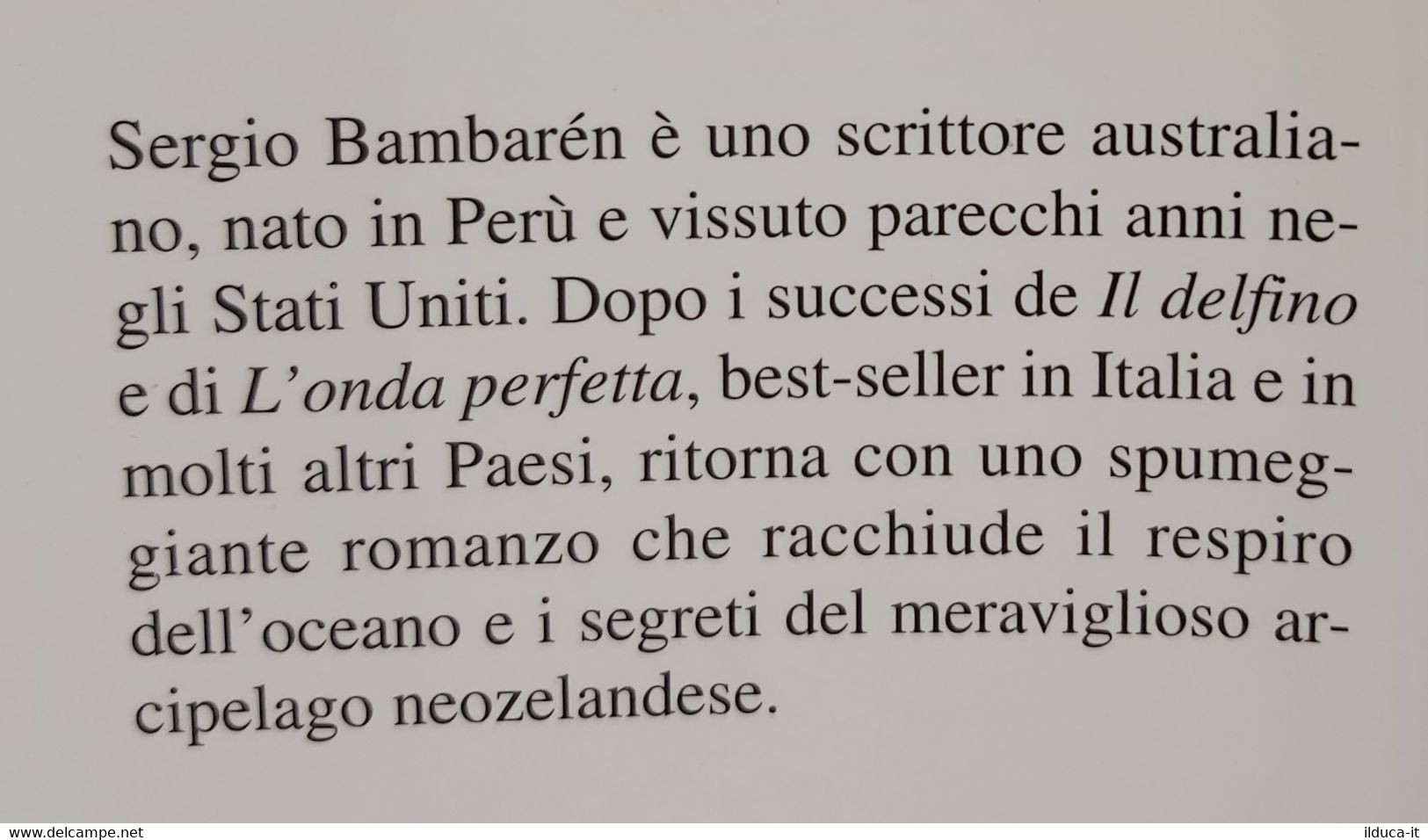 I106361 Sergio Bambaren - Vela Bianca - Sperling & Kupfer 2000 - Erzählungen, Kurzgeschichten