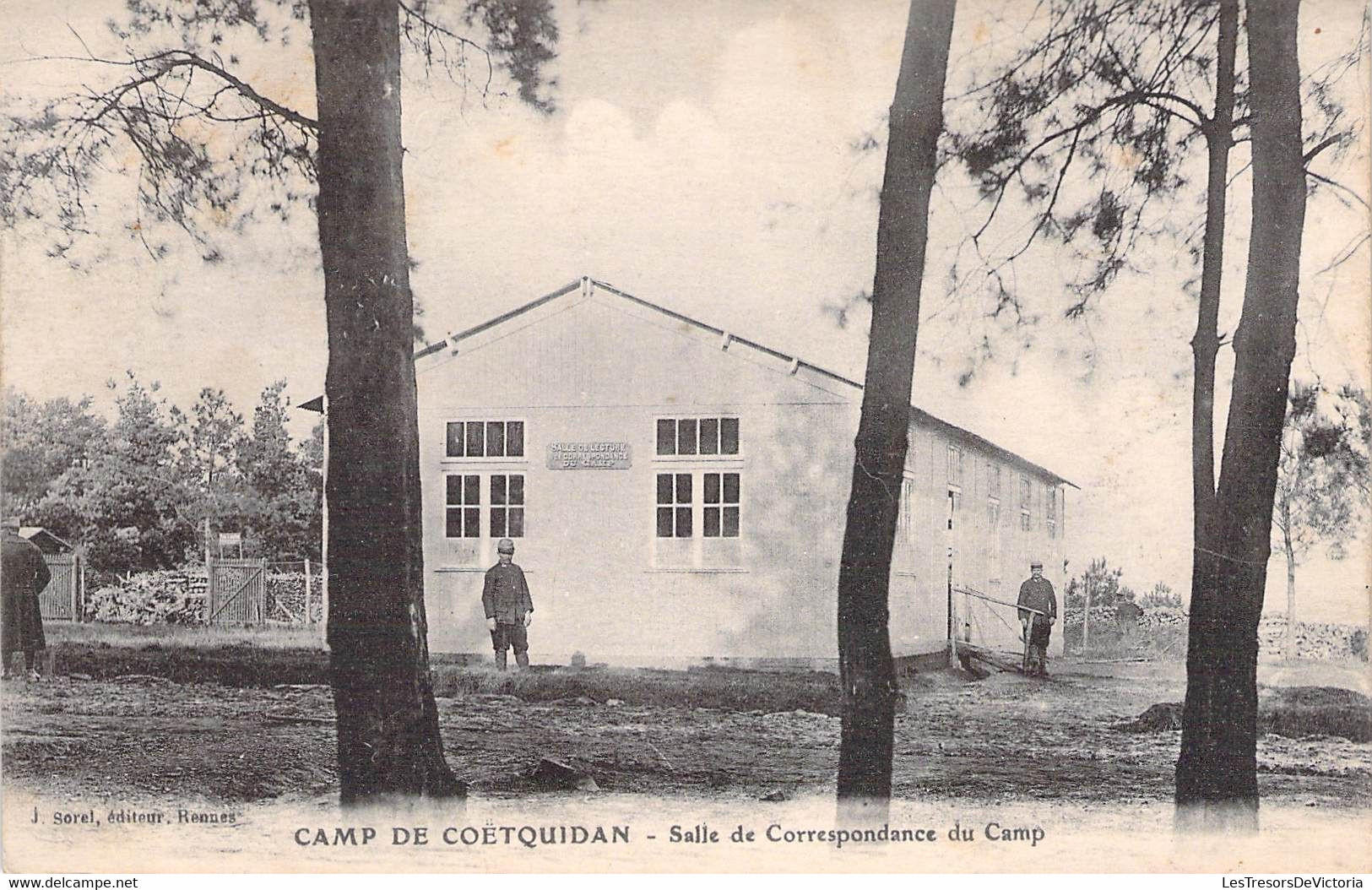 CPA Camp De Coetquidan - Salle De Correspondance Du Camp - Guer Cötquidan