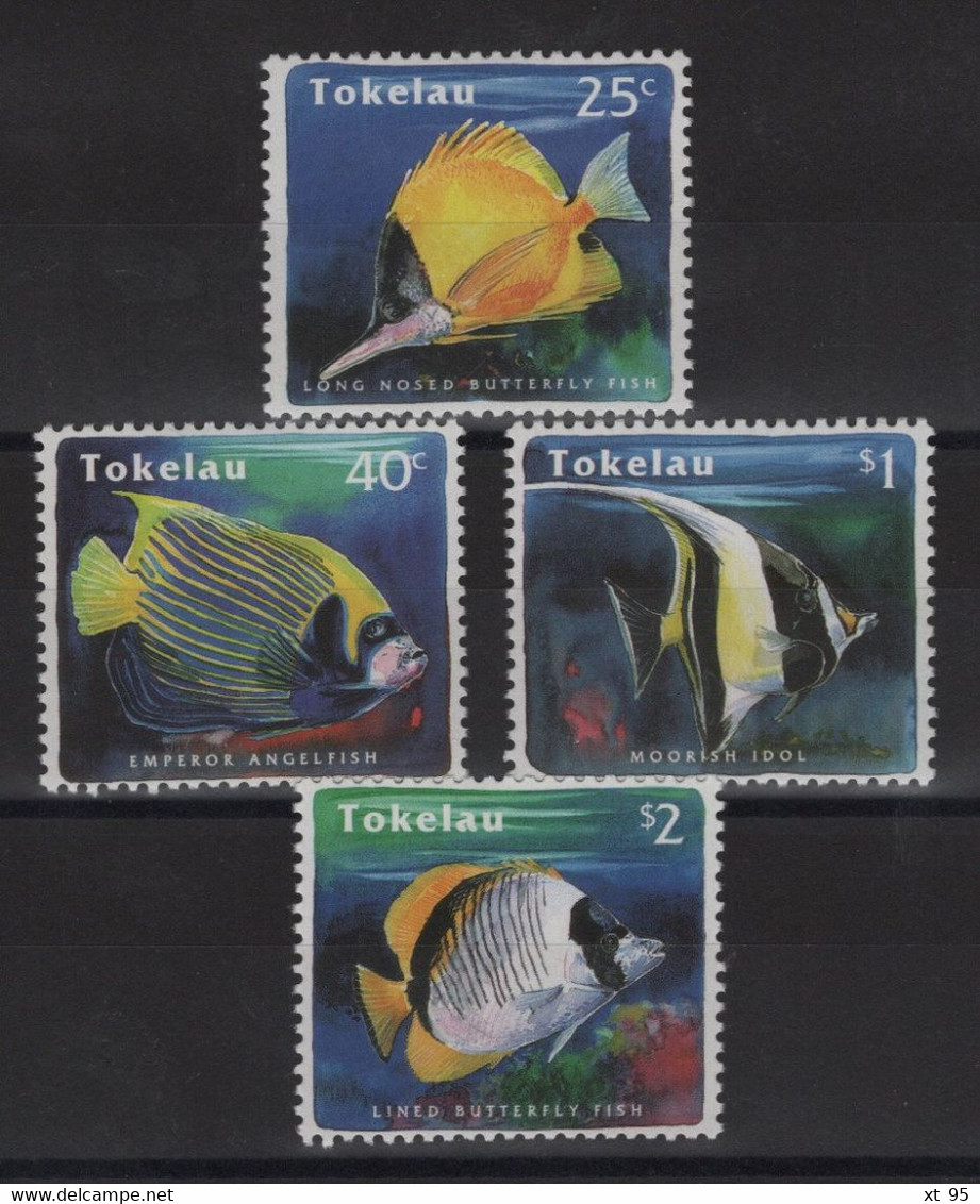 Tokelau - N°213 à 216 - Faune - Poissons - Cote 7.50€ - * Neufs Avec Trace De Charniere - Tokelau