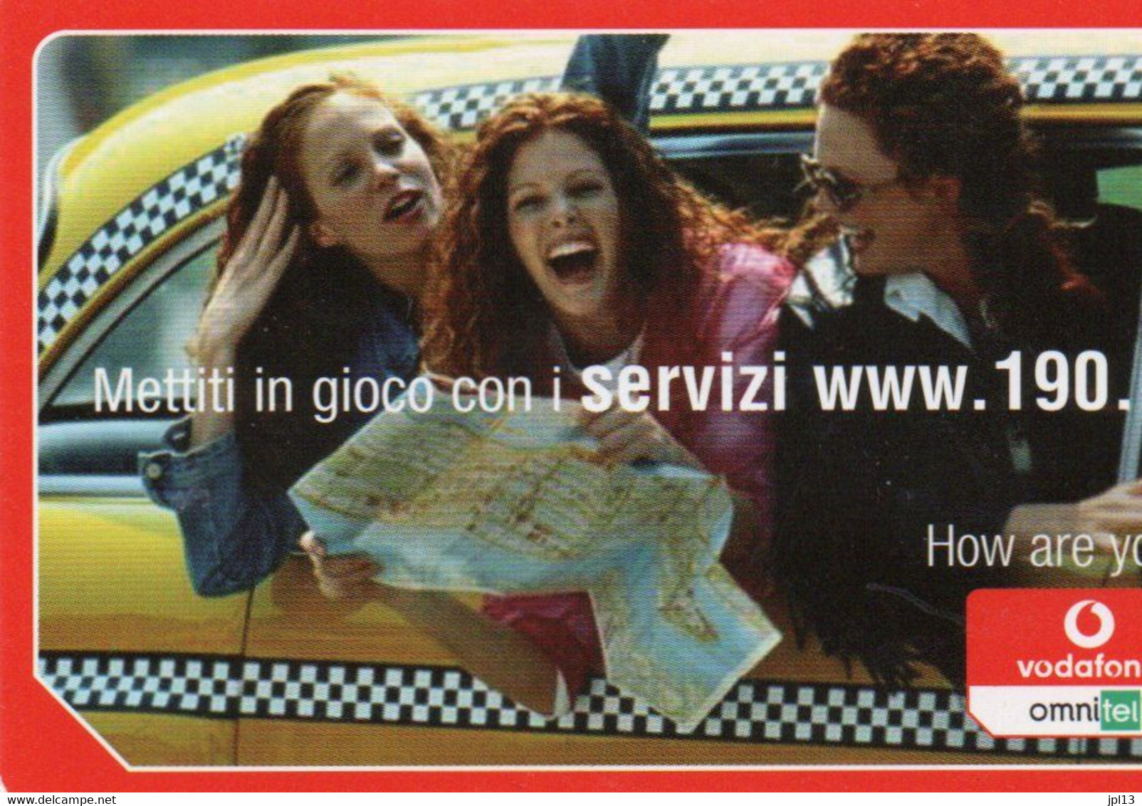 Recharge GSM - Italie - Vodafone -  Mettiti In Gioco Coni Servizi Www.190.it - Other & Unclassified