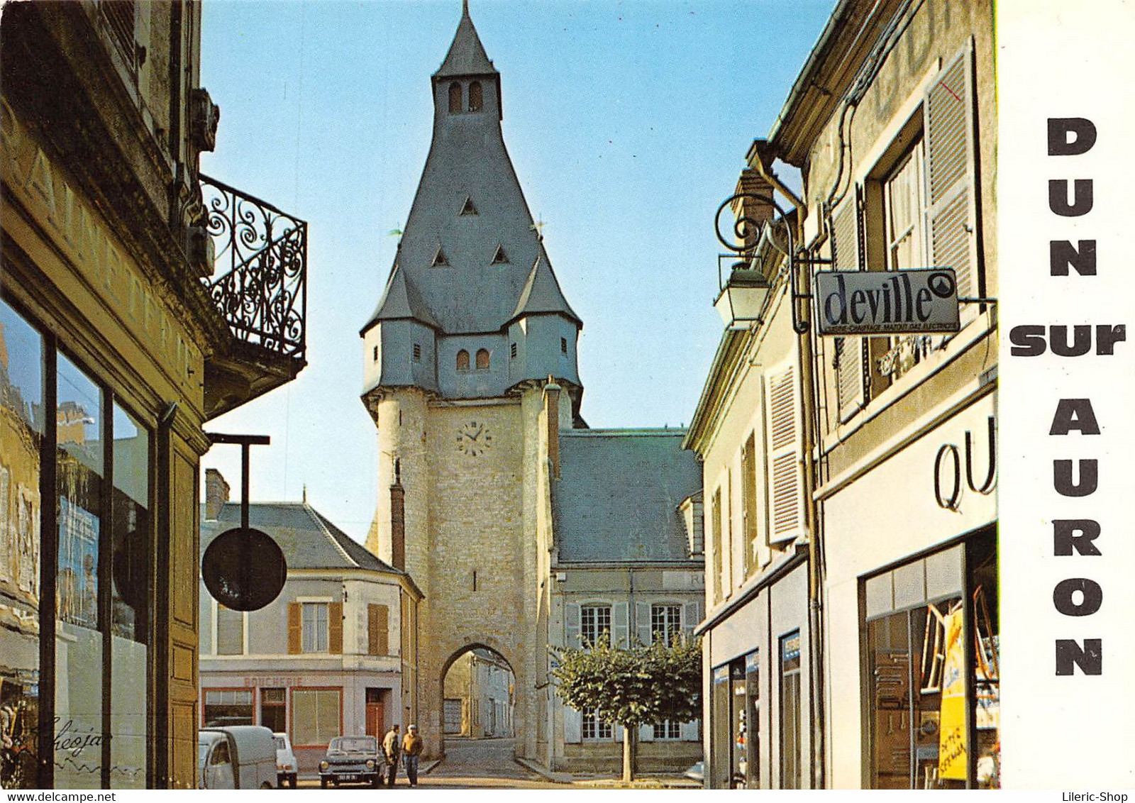 [18] DUN SUR AURON - La Tour De L'Horloge, Beffroi Du XVI Siècle - Automobiles Simca 1100 Et 2 Cv ( ͡♥ ͜ʖ ͡♥) ♥ - Dun-sur-Auron