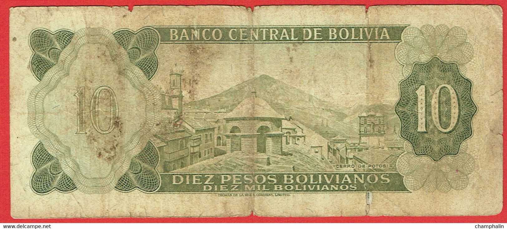 Bolivie - Billet De 10 Pesos Bolivianos - German Busch - 13 Juillet 1962 - P154a - Bolivie