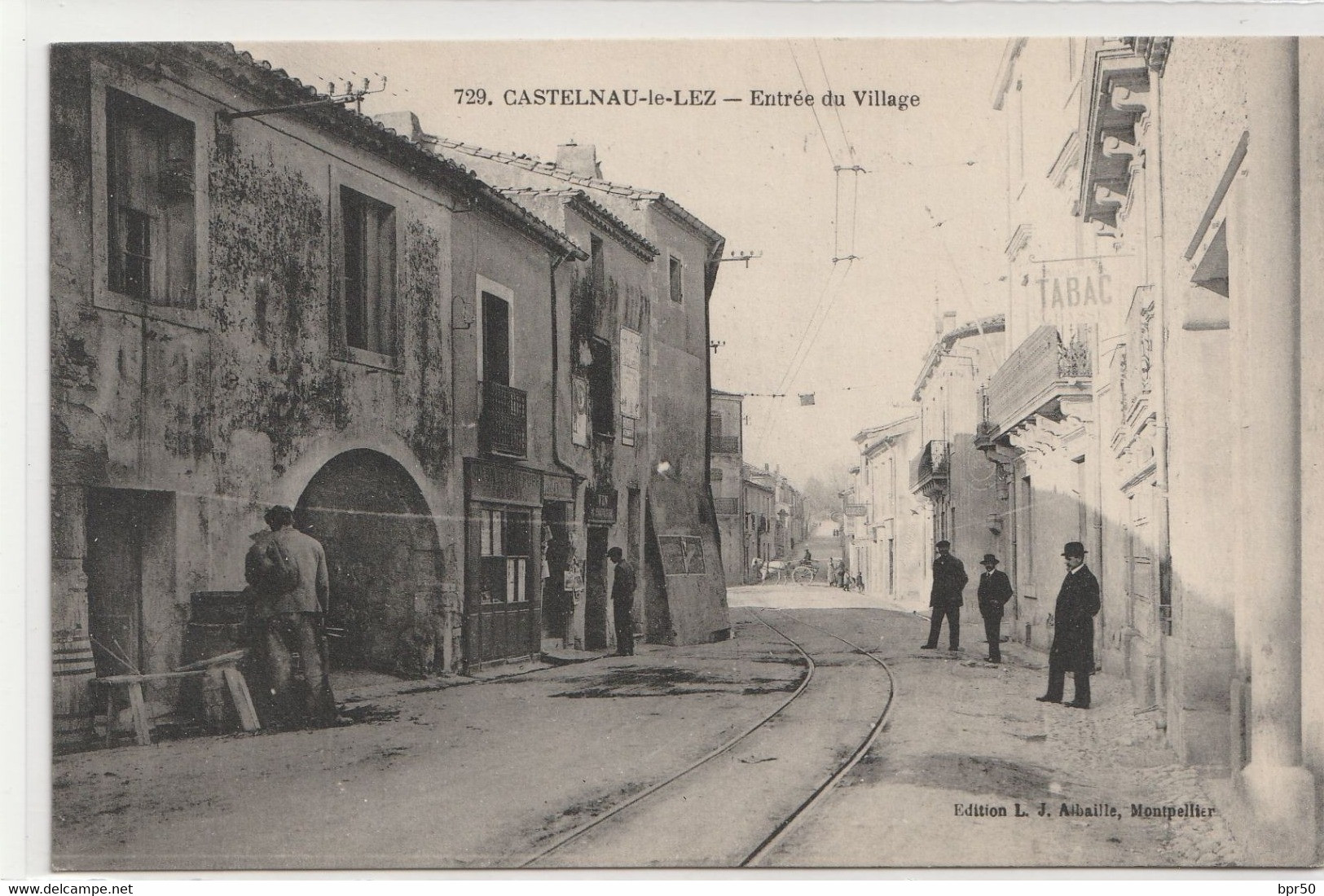 Castelnau-le-Lez Entrée Du Village Rails Pour Tramway  Carte Comme Neuve - Castelnau Le Lez