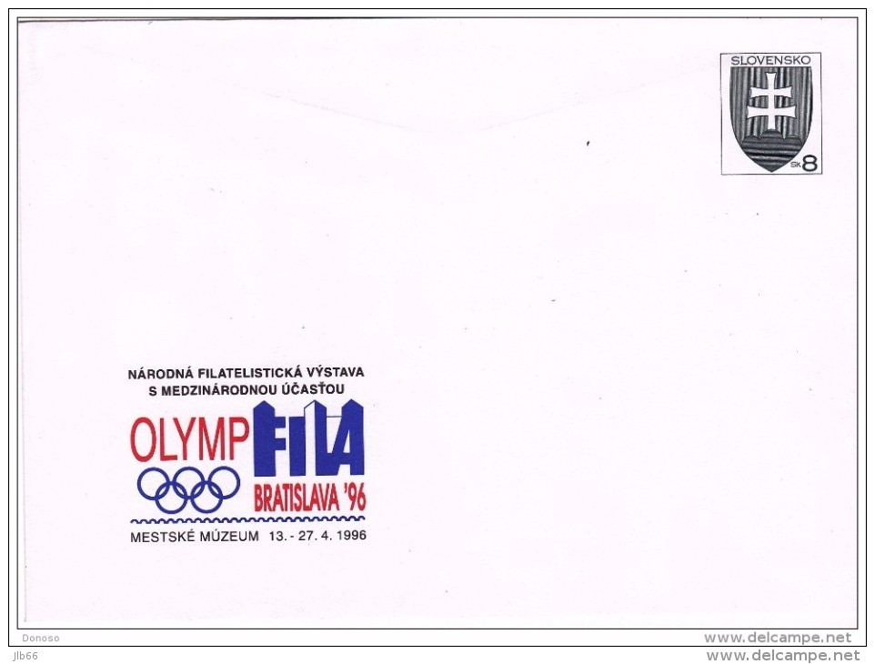 1996 : Exposition Philatélique Olympique Olympfila Bratislava 96 Neuf COB 7 Michel U 7 - Briefe