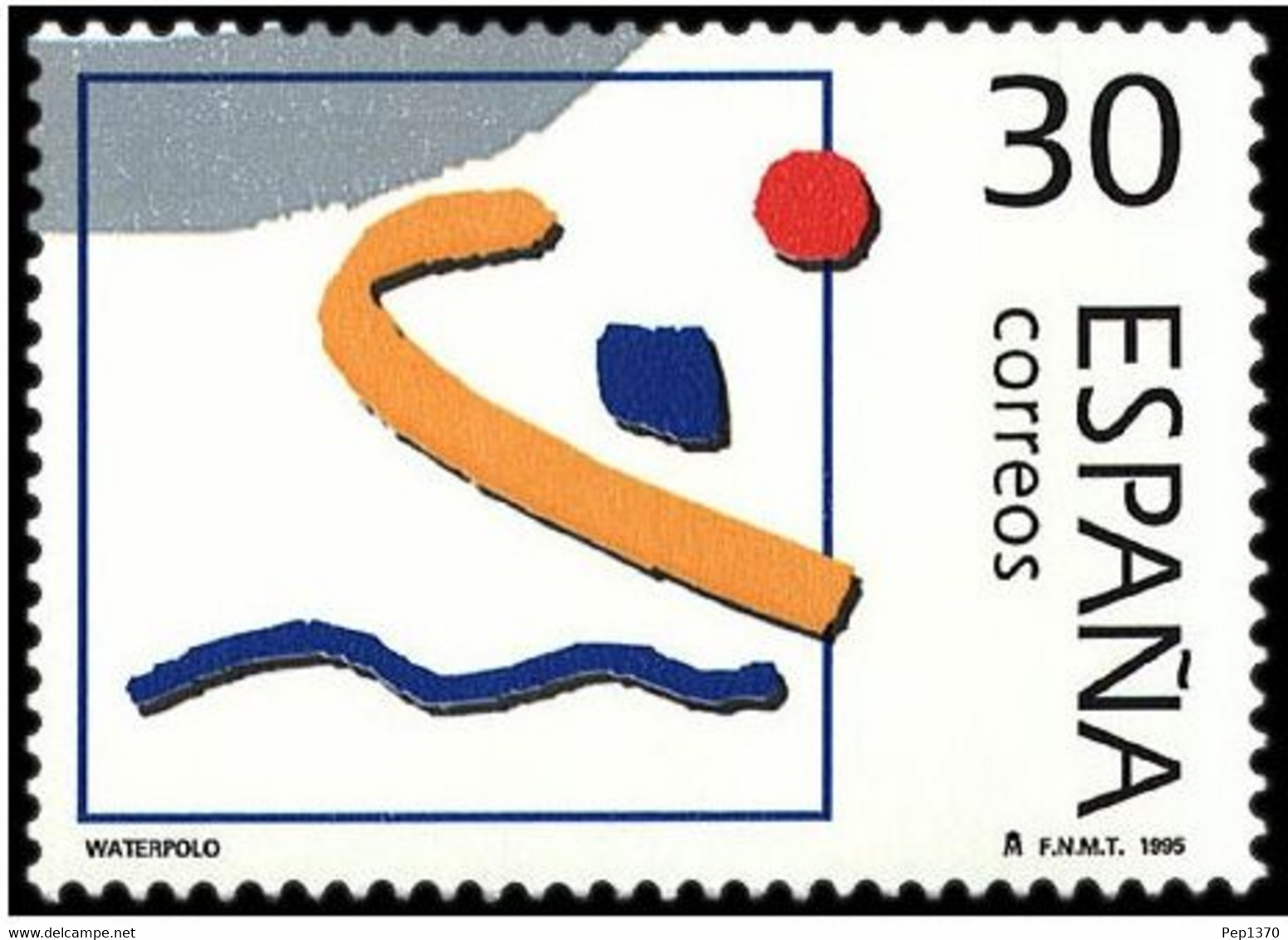 ESPAÑA 1995 - OLIMPICOS DE PLATA - WATERPOLO - WATER POLO  - EDIFIL Nº 3377** - Wasserball