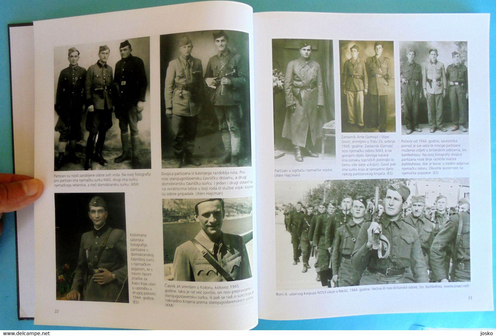 WW2 YUGOSLAVIA PARTISANS (1941-1953) UNIFORMS AND INSIGNIA - Croatia Large Book * Yougoslavie Jugoslavia Slovenia Serbia - Other & Unclassified