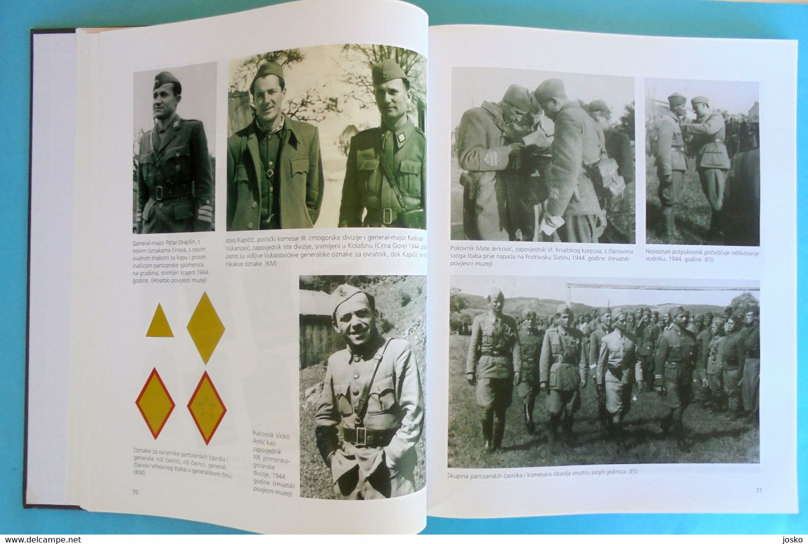 WW2 YUGOSLAVIA PARTISANS (1941-1953) UNIFORMS AND INSIGNIA - Croatia large book * Yougoslavie Jugoslavia Slovenia Serbia