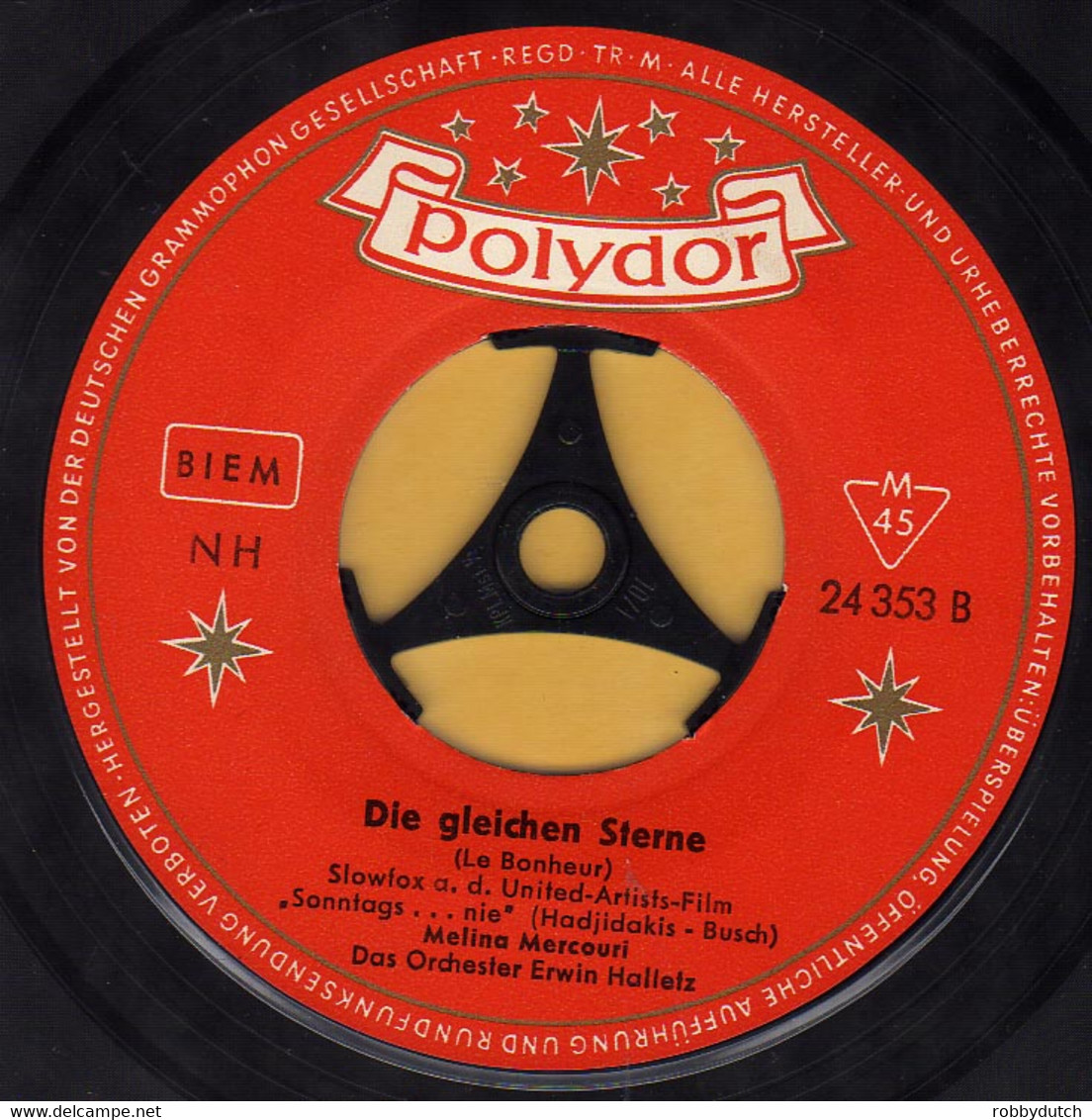 * 7" *  MELINA MERCOURI - EIN SCHIFF WIRD KOMMEN (Germany 1960. Near Mint!!!) - Sonstige - Deutsche Musik