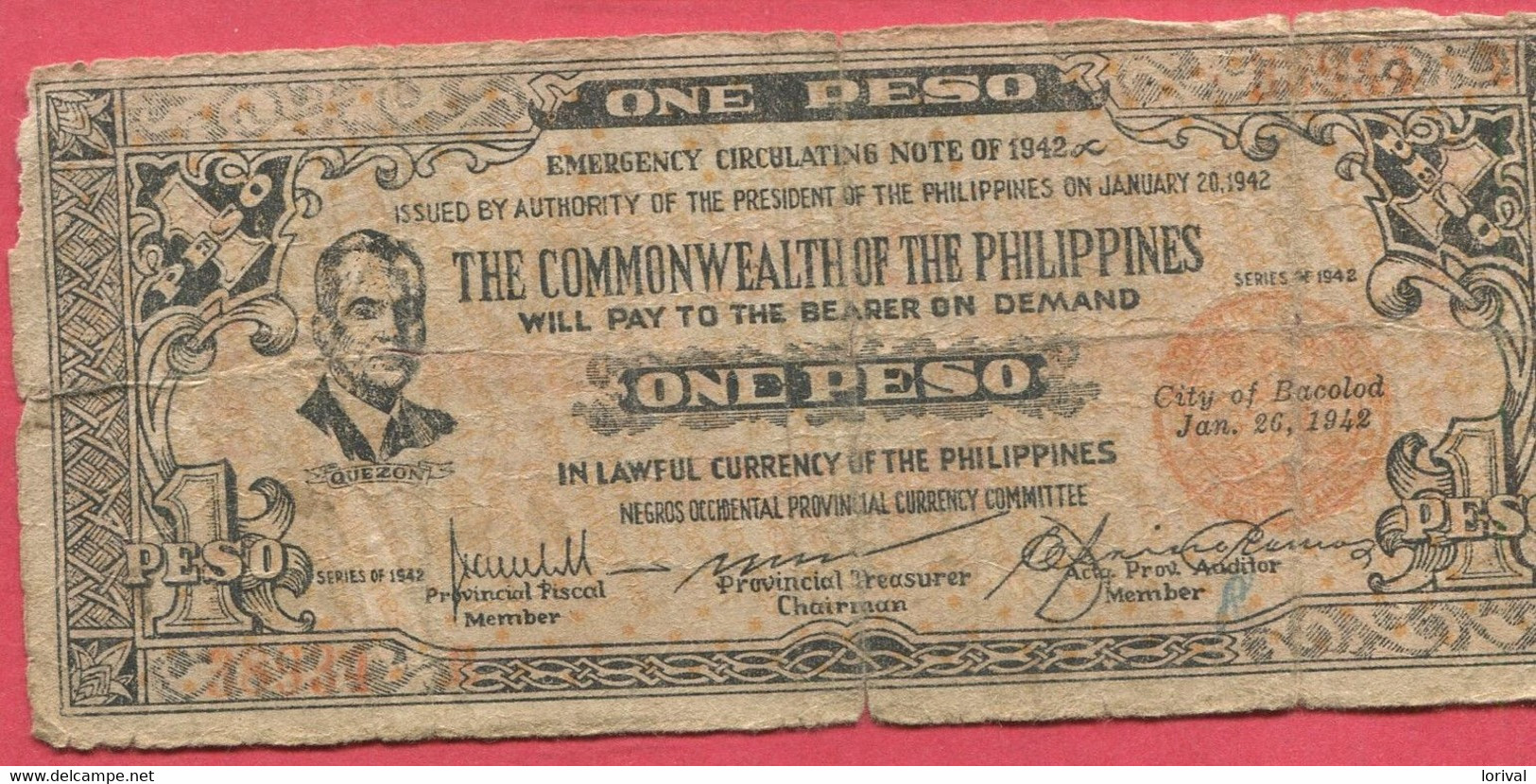 1 Peso 01/26/49   8 Euros - Philippines