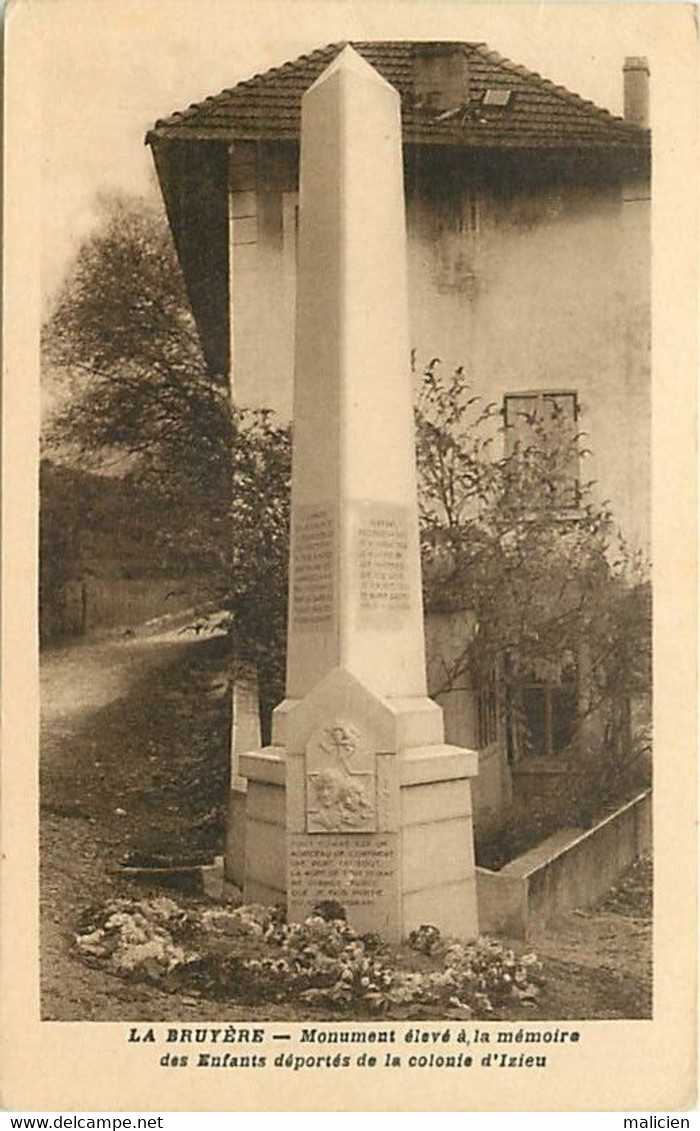 Dpts Div.- Ref-BD28- Ain - La Bruyère - Monument Aux Morts - Monuments Aux Morts Guerre 194-18 - - Non Classés