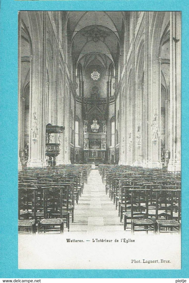 * Wetteren (Oost Vlaanderen) * (Phot Lagaert Brux) Intérieur De L'église, Binnenzicht Ker, Church, Kirche, Old - Wetteren