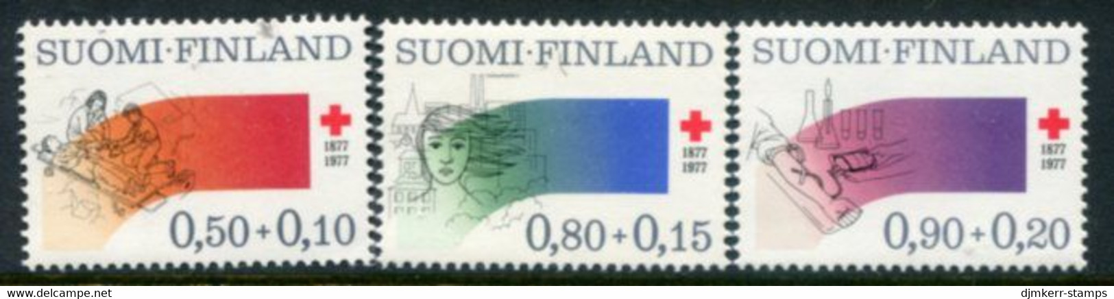 FINLAND 1977 Red Cross Centenary MNH / **   Michel 799-801 - Ungebraucht