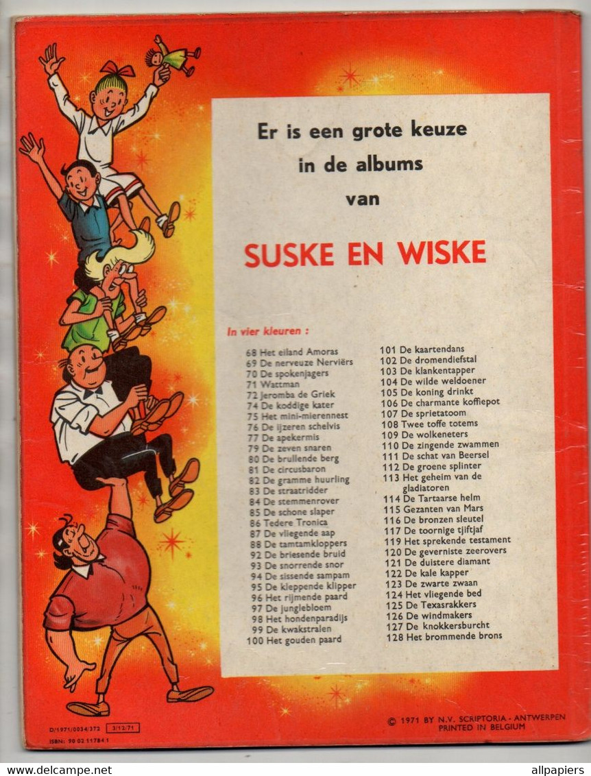 Suske En Wiske N°86 Tedere Tronica Par Vandersteen - Standaard Uitgeverij De 1971 - D/1972/0034/372 - 3/12/1971 - Suske & Wiske