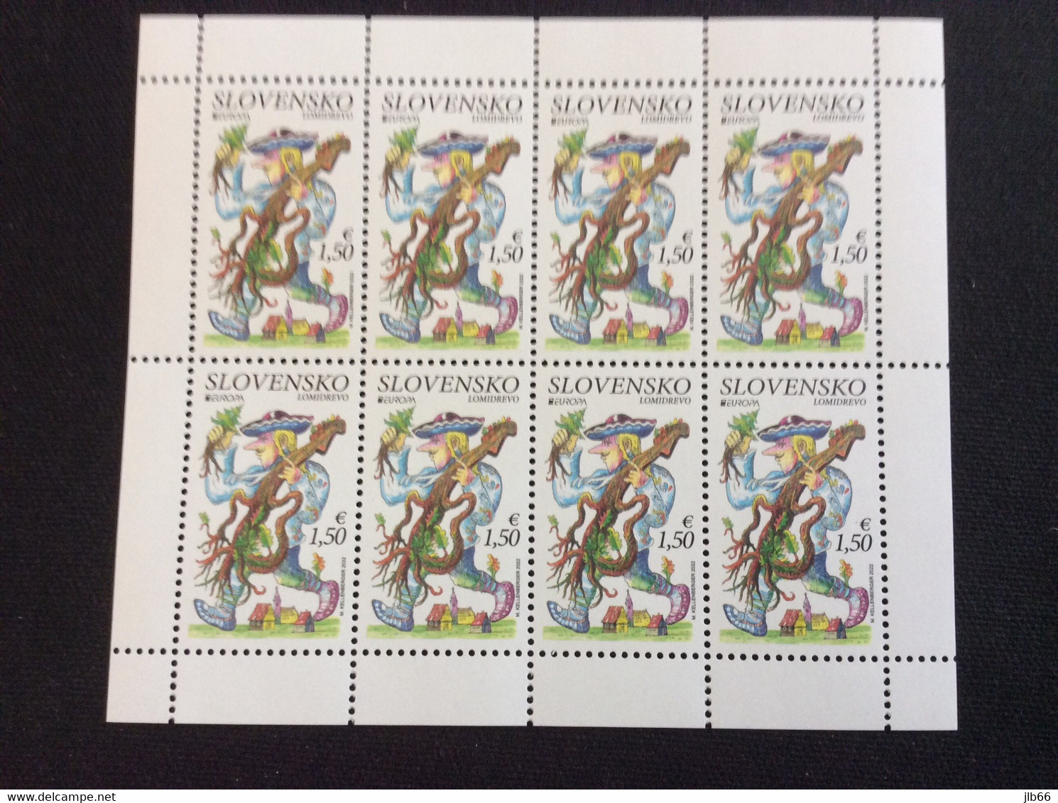 Europa 2022 Pofis 765 **  Le Feuillet De 8 Timbres Contes Et Légendes Lomidrevo - Unused Stamps