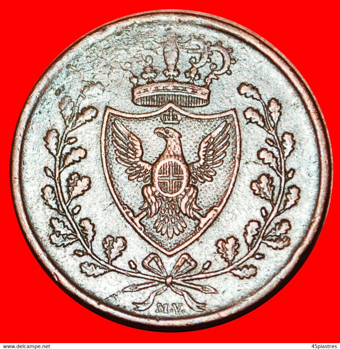 * EMILIA: ITALY ★ 3 CENTESIMOS 1826 UNITED PROVINCES OF CENTRAL ITALY! RARE! CYPRUS ★LOW START ★ NO RESERVE! - Emilie