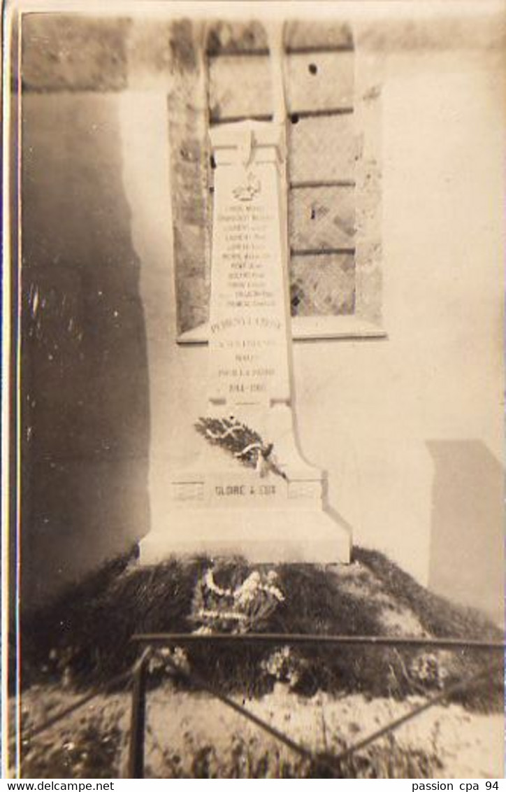 S22-015 Carte Photo - Périgny La Rose - Monument Aux Morts - Other & Unclassified
