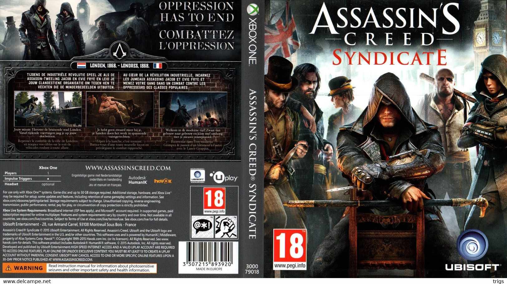 X Box One - Assassin's Creed: Syndicate - Xbox One