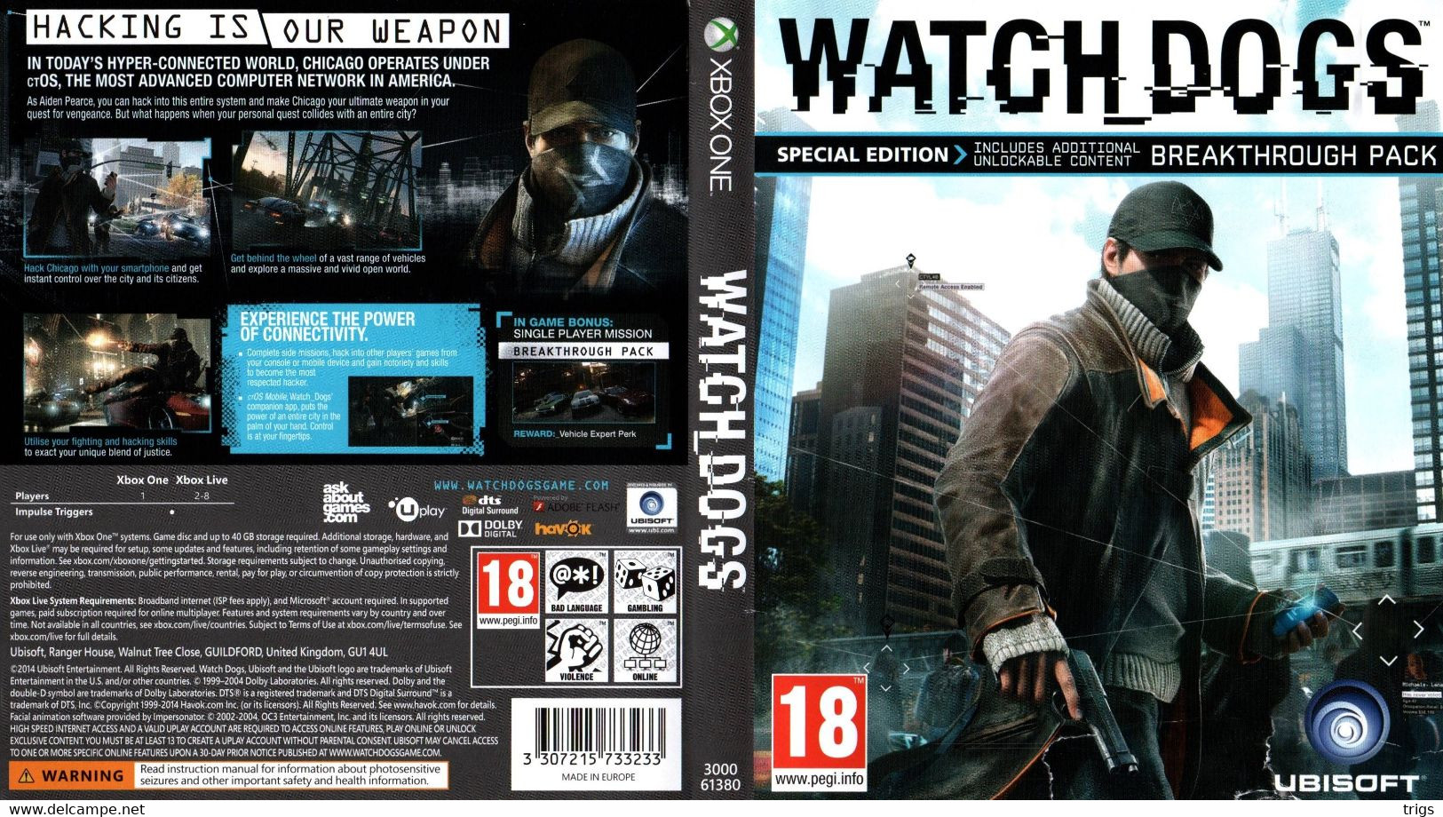 X Box One - Watch Dogs - Xbox One