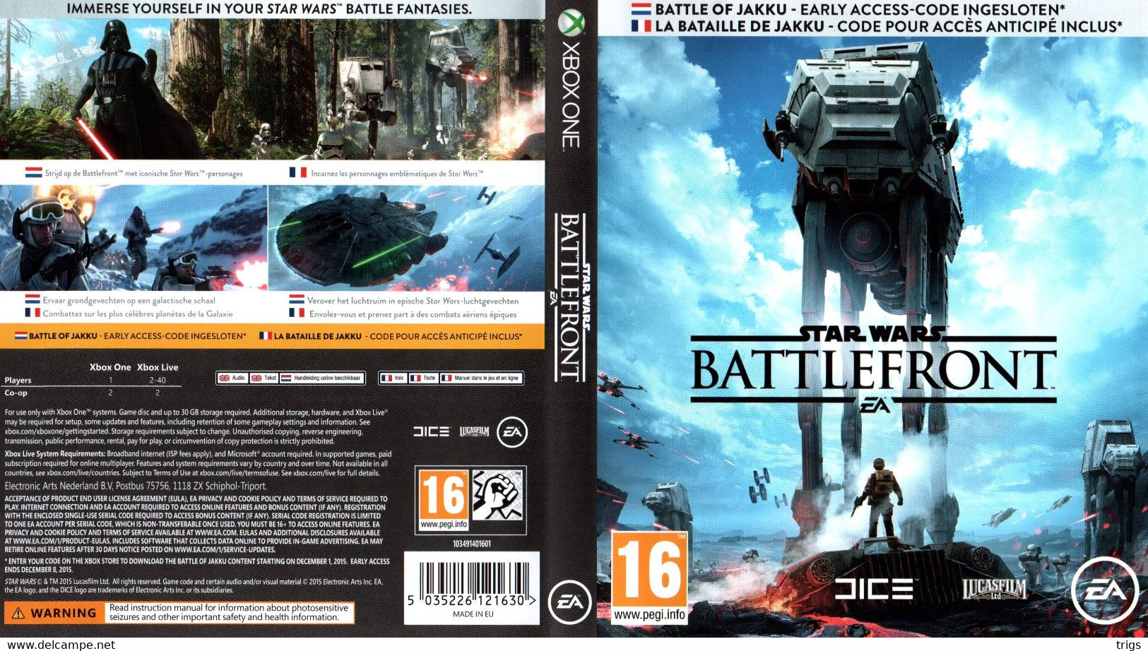 X Box One - Star Wars: Battlefront - Xbox One