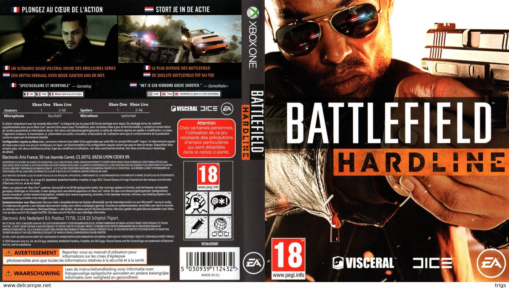 X Box One - Battlefield: Hardline - Xbox One