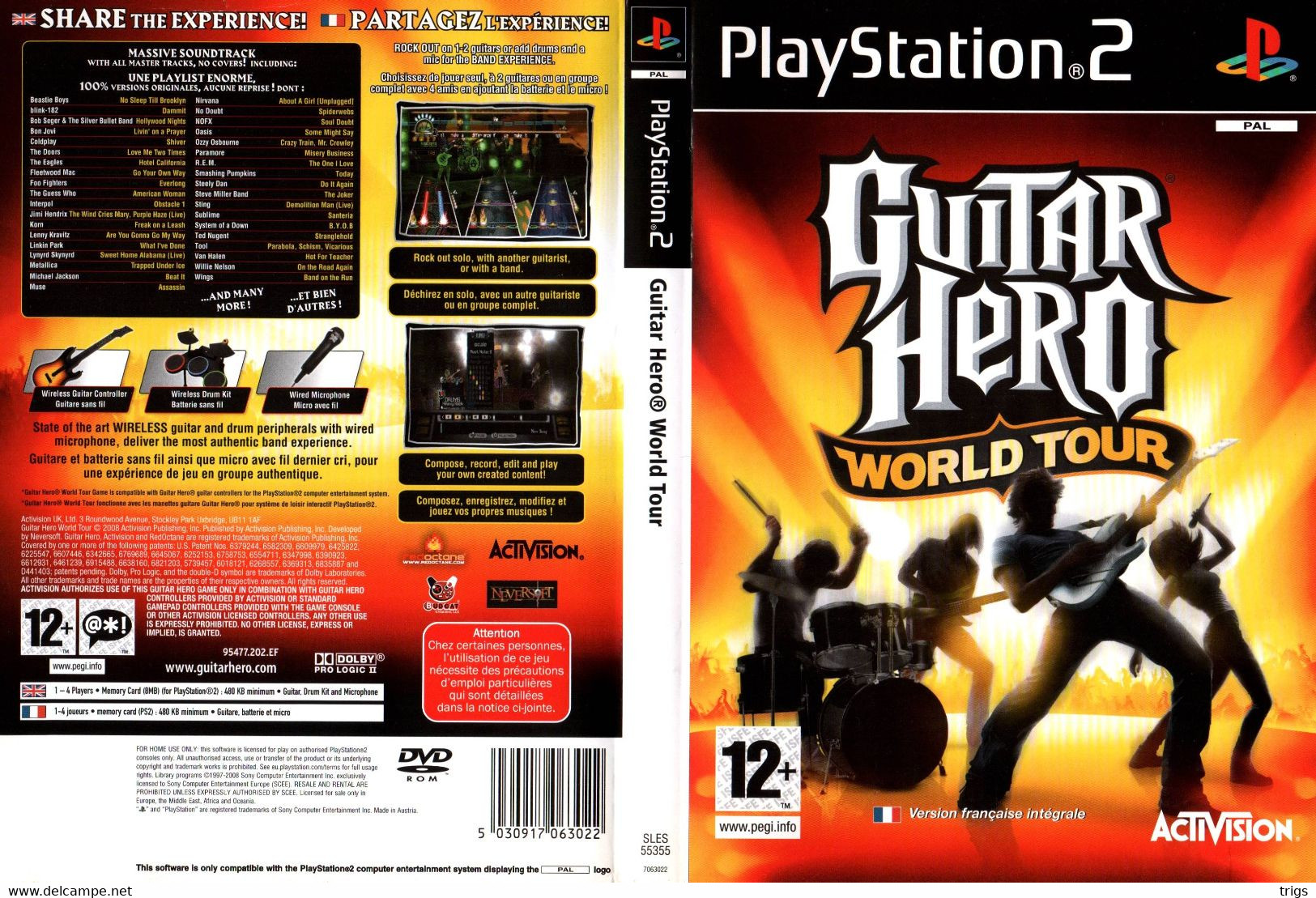 PlayStation 2 - Guitar Hero: World Tour - Playstation 2
