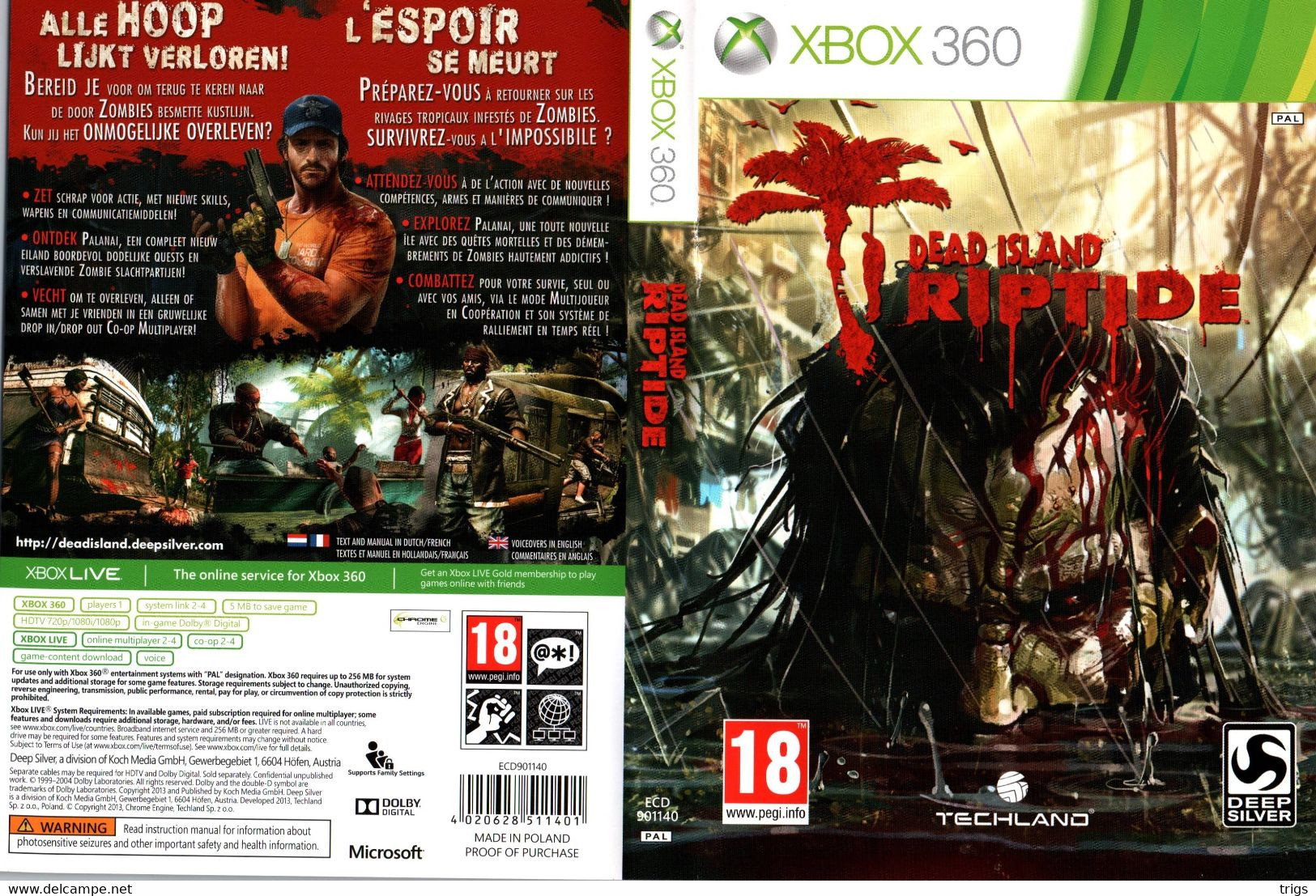 X Box 360 - Dead Island: Riptide - Xbox 360