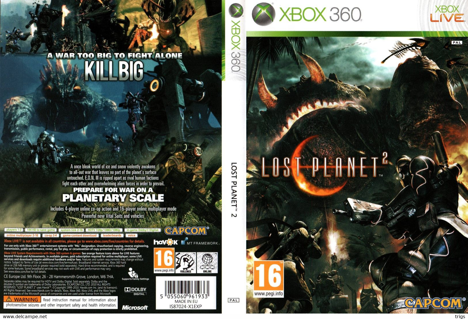 X Box 360 - Lost Planet 2 - Xbox 360