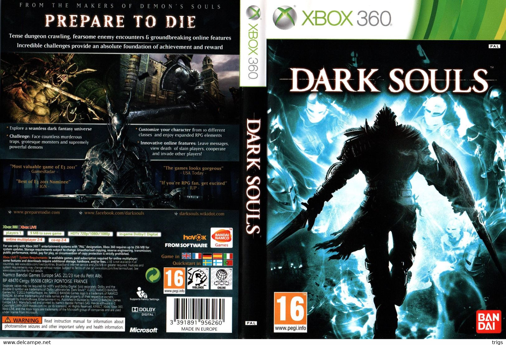 X Box 360 - Dark Souls - Xbox 360